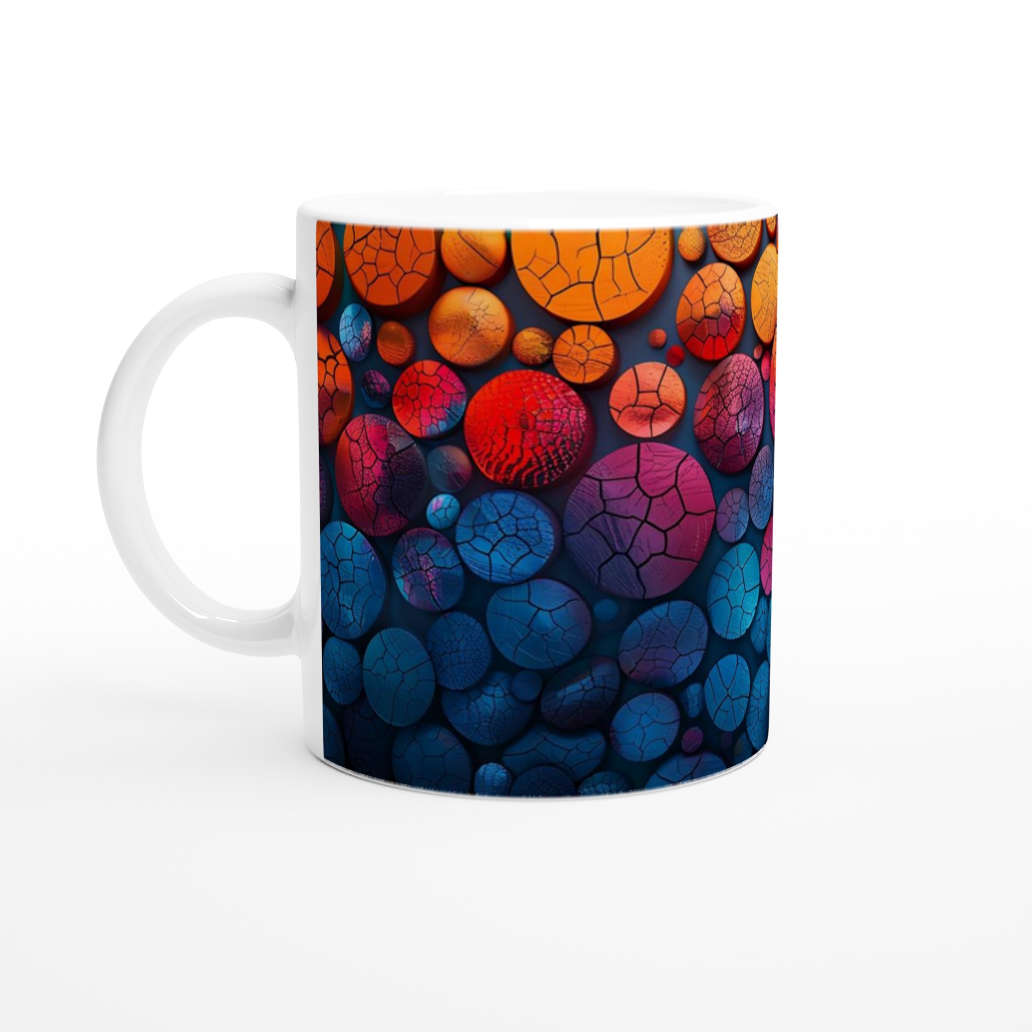 Abstract Crackle Design 11oz Keramikmugg – Vibrerande Färger för Din Vardag 1 248f5913-14fe-46d7-a204-438ac4c9772f