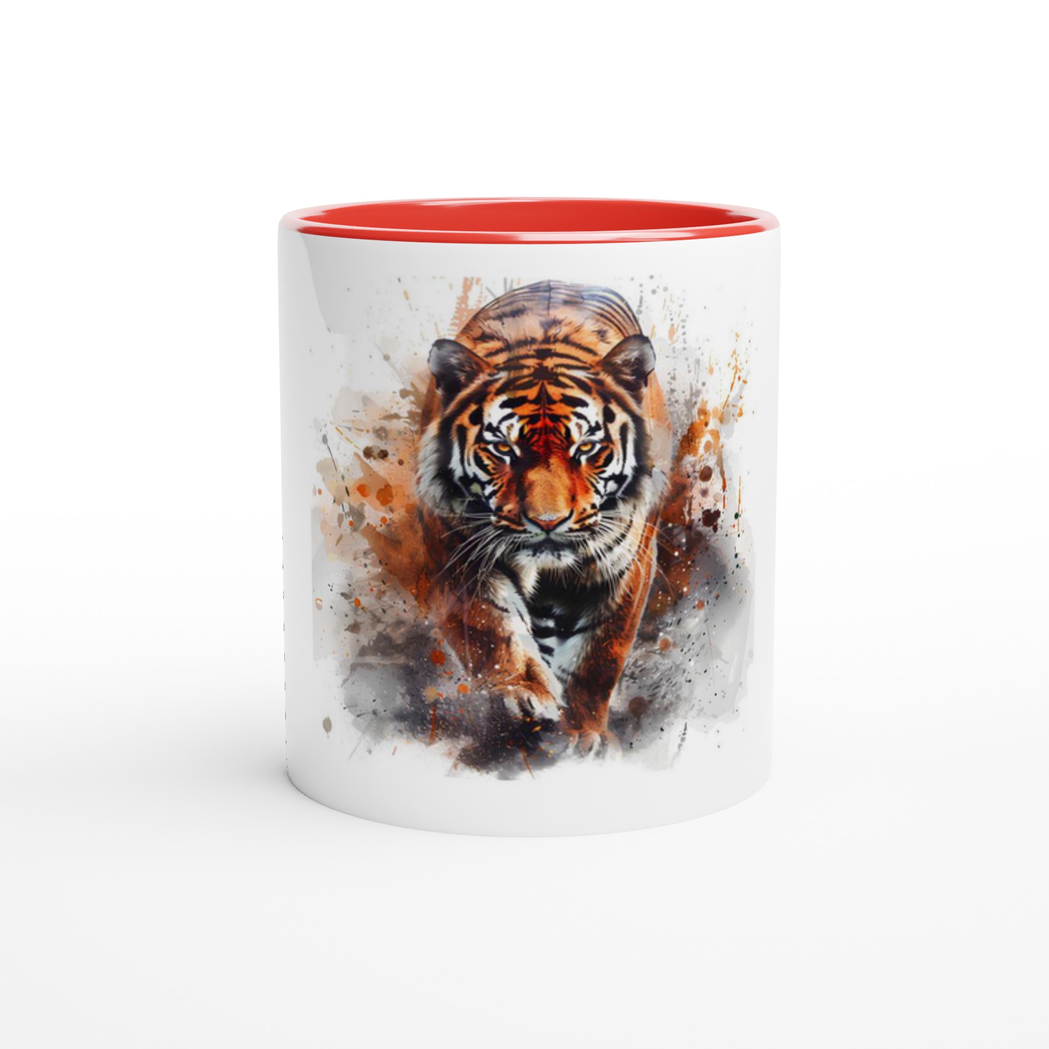 Majestätisk Tiger Akvarell 11oz Keramisk Mugg – Färgad Insida & Handtag i sex djärva nyanser 2 24b0cf70-baa8-4b83-a9f5-fc2cc835a048