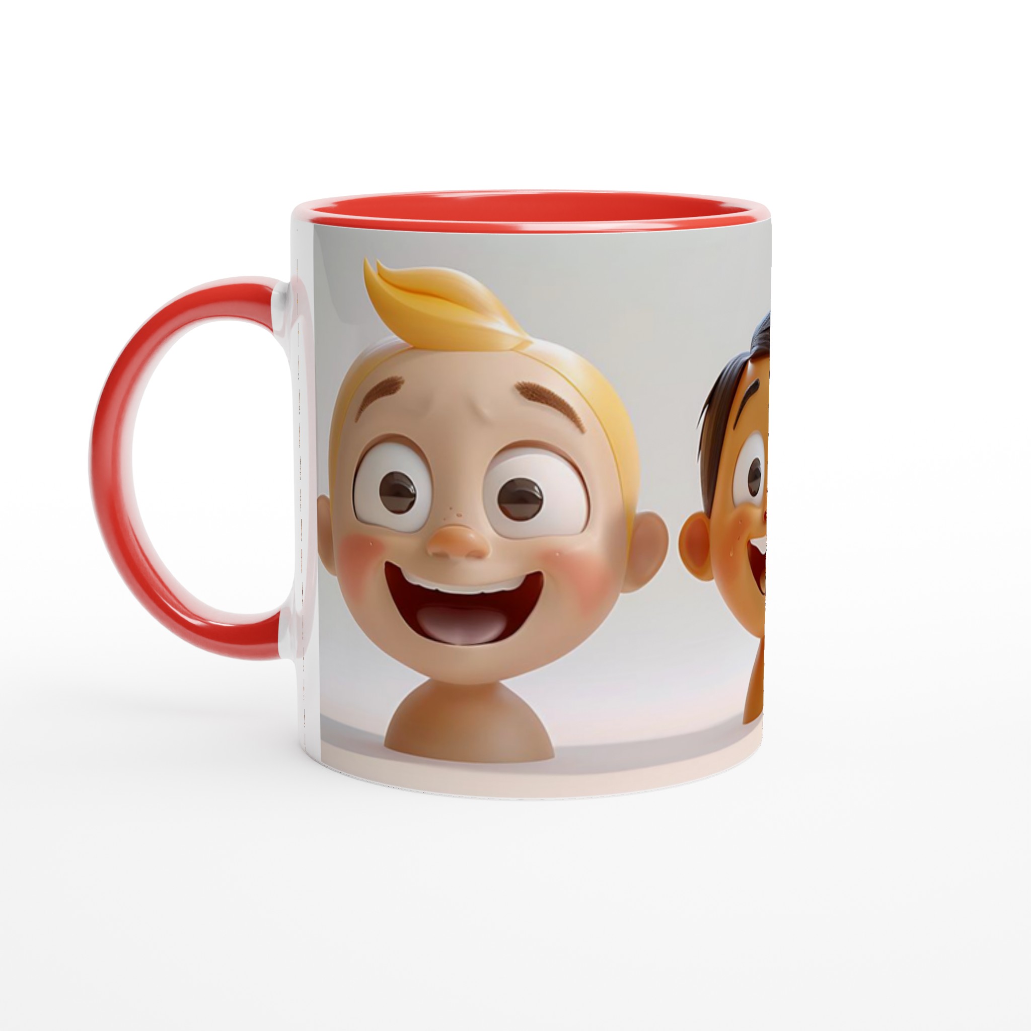 Glad Kaffemugg med Lekfulla Ansikten – Personlig 11oz Keramisk Mugg i Valfri Färg 5 24bab85c-bfb5-46c3-8d4c-273be254bbac