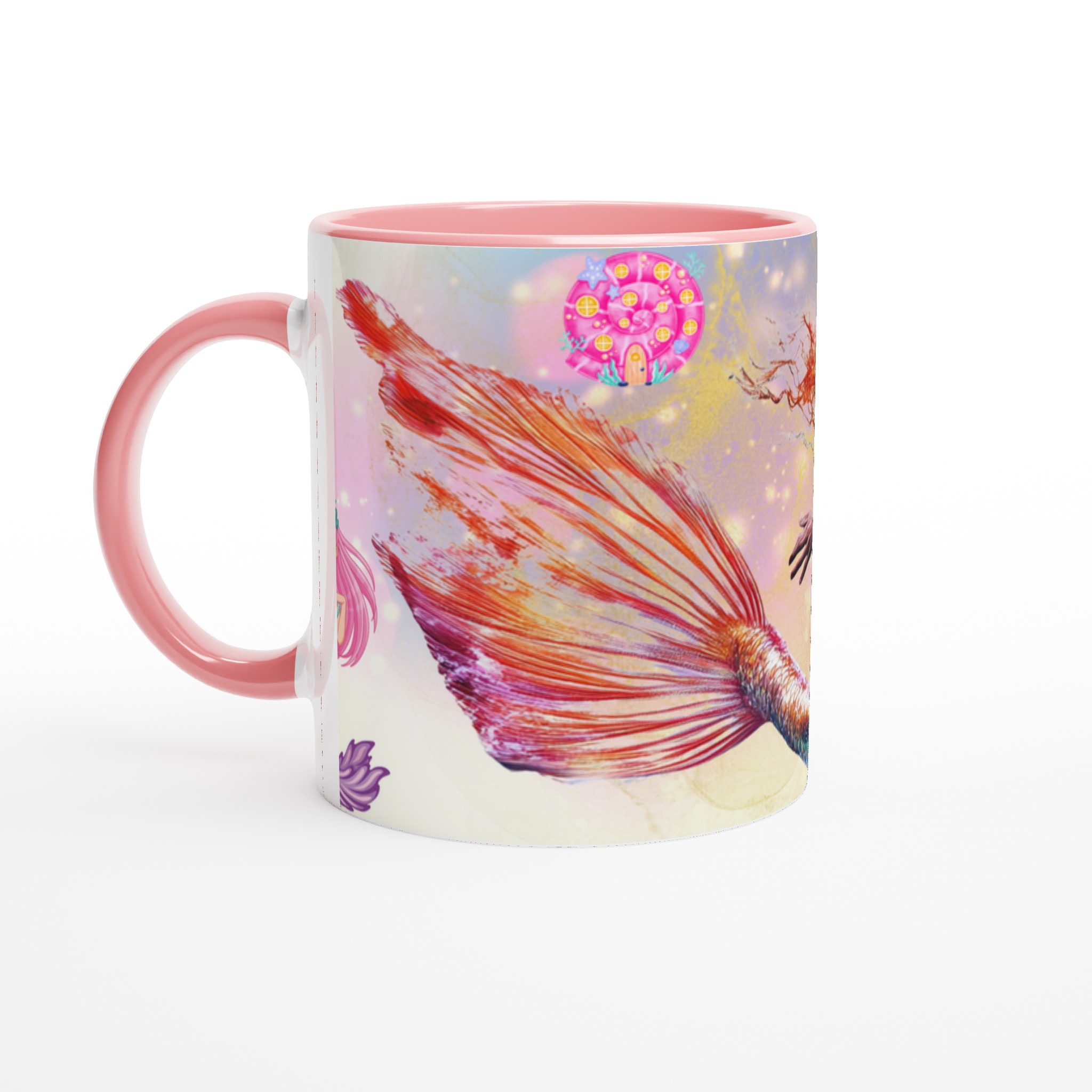 Vacker Keramikmugg med Sagolik Sjöjungfrustil i Flera Levande Färger – 11oz 6 24c530c0-9af3-4202-bc97-49355e5b8da8