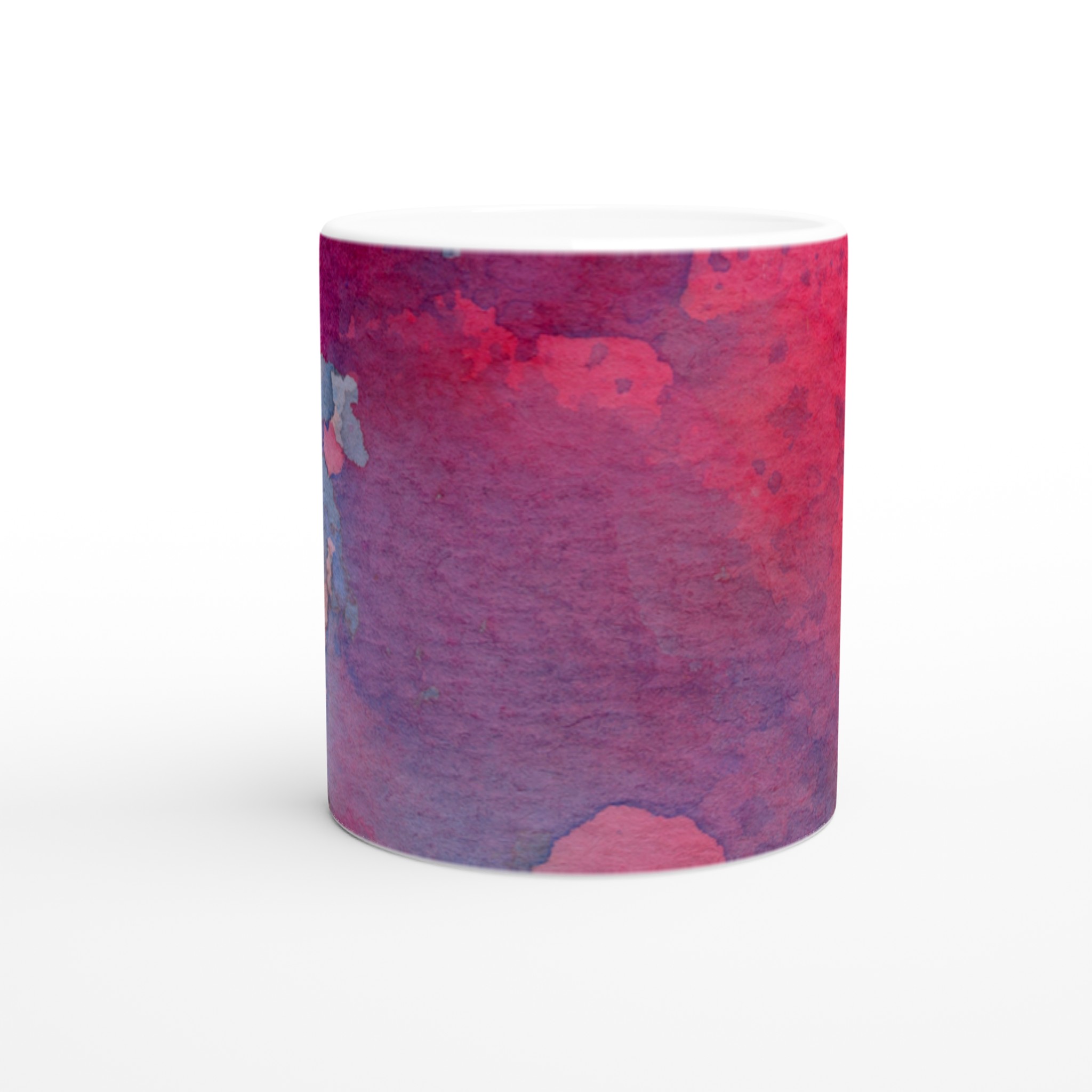 Vit 11oz keramisk mugg med konstnärlig vattenfärgsdesign i flera färgval 8 2536d6e0-4d78-4466-b155-c7323f5f5d8e