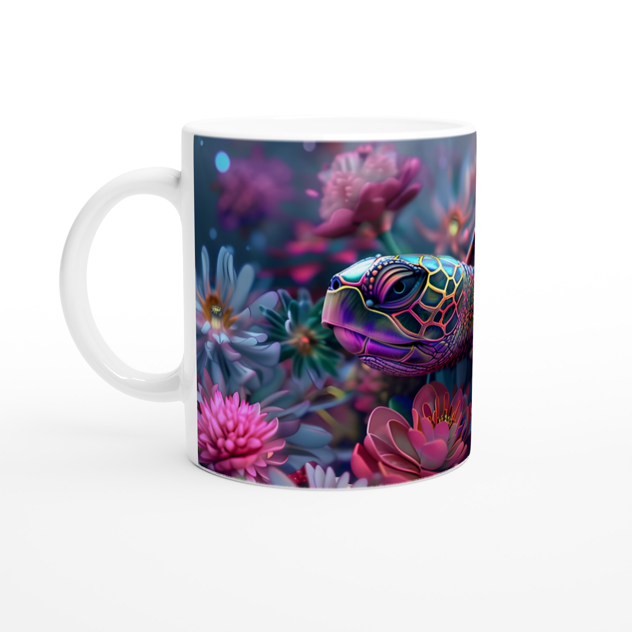 Färgsprakande Havssköldpadda 11oz Keramisk Mugg – Konstfull Design i Levande Nyanser 1 253d294a-baac-4c0a-9979-d15dc1a8ed62