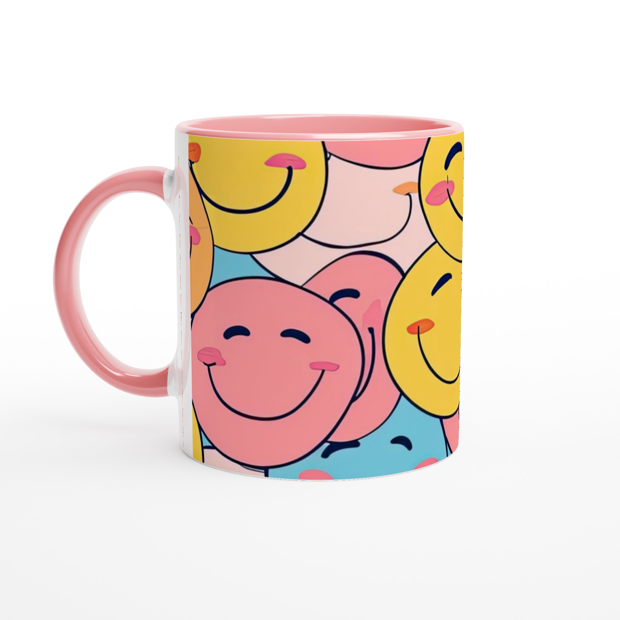 Glad Pastel Smiley Mugg – Personlig Keramikmugg för Varje Leende, i Sju Sprudlande Färger 7 256fce39-1b10-487b-a98a-634b32152fd3
