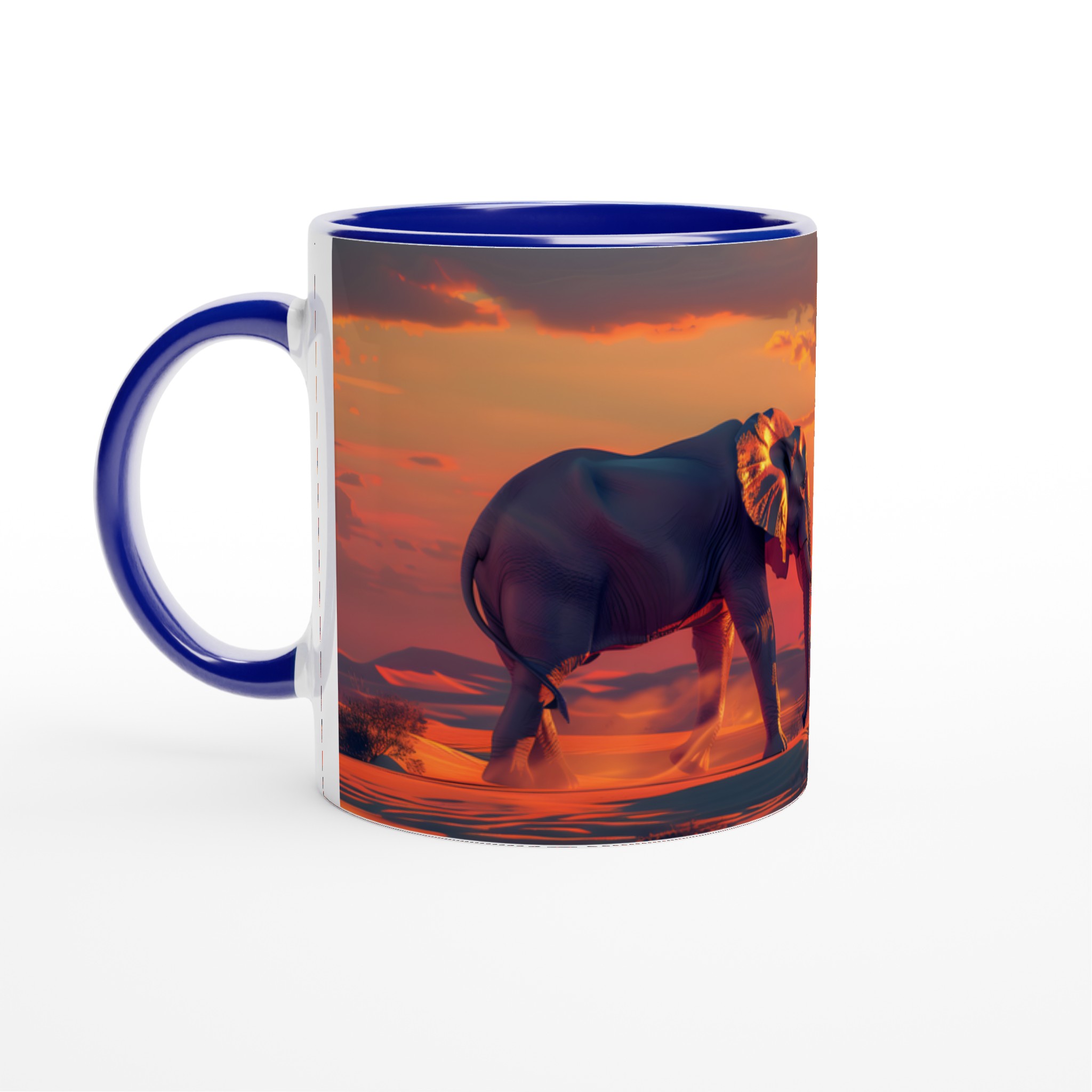 Majestätisk Elefant Mugg – Safari Solnedgång Design i 7 Färgstarka Nyanser 2 25a65cad-9638-4c68-bda5-35afa6181bf5