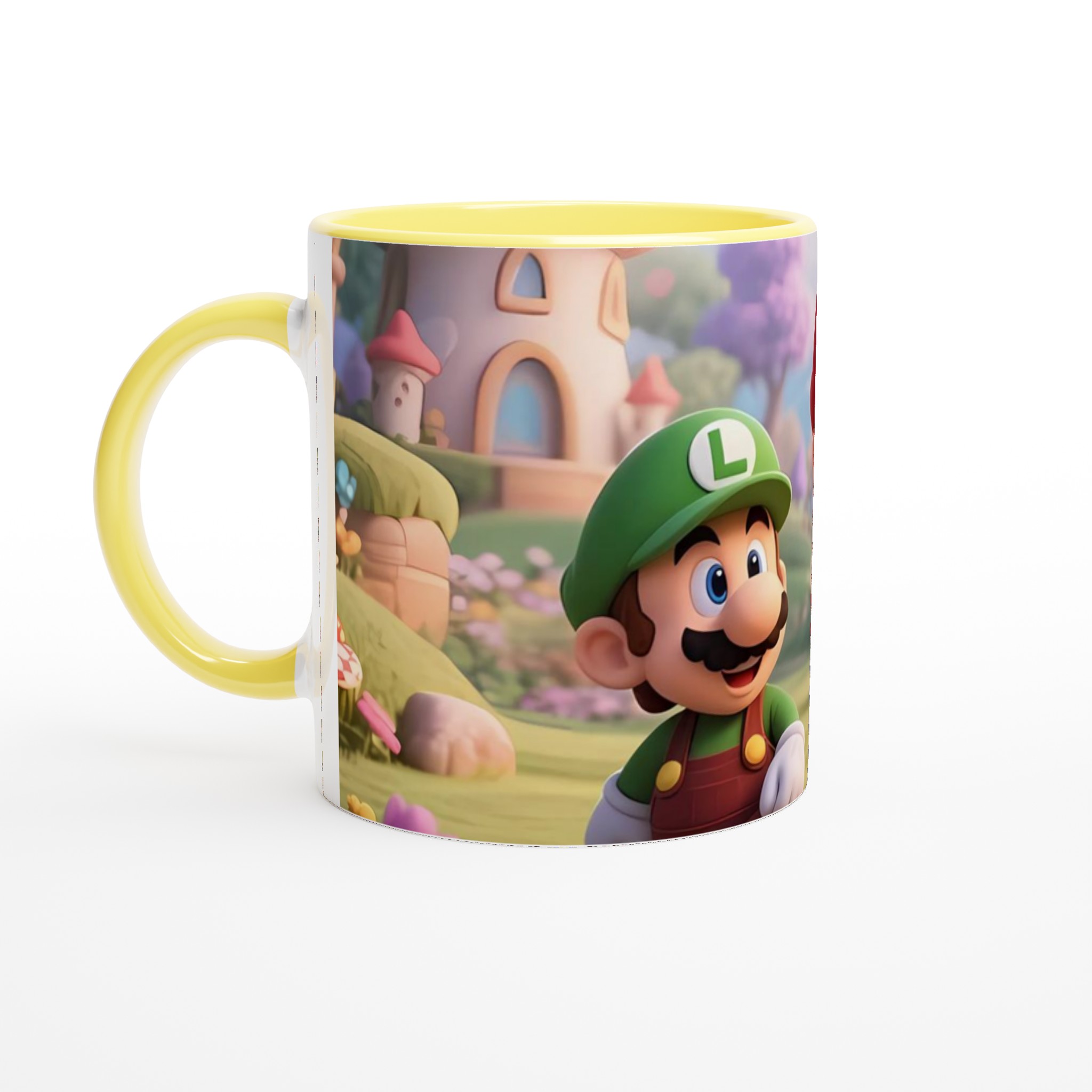 Vit 11oz keramisk mugg med lekfull Super Mario-design i flera färger 3 25e3dd6b-8142-49f0-9b9a-701213bcf0e7