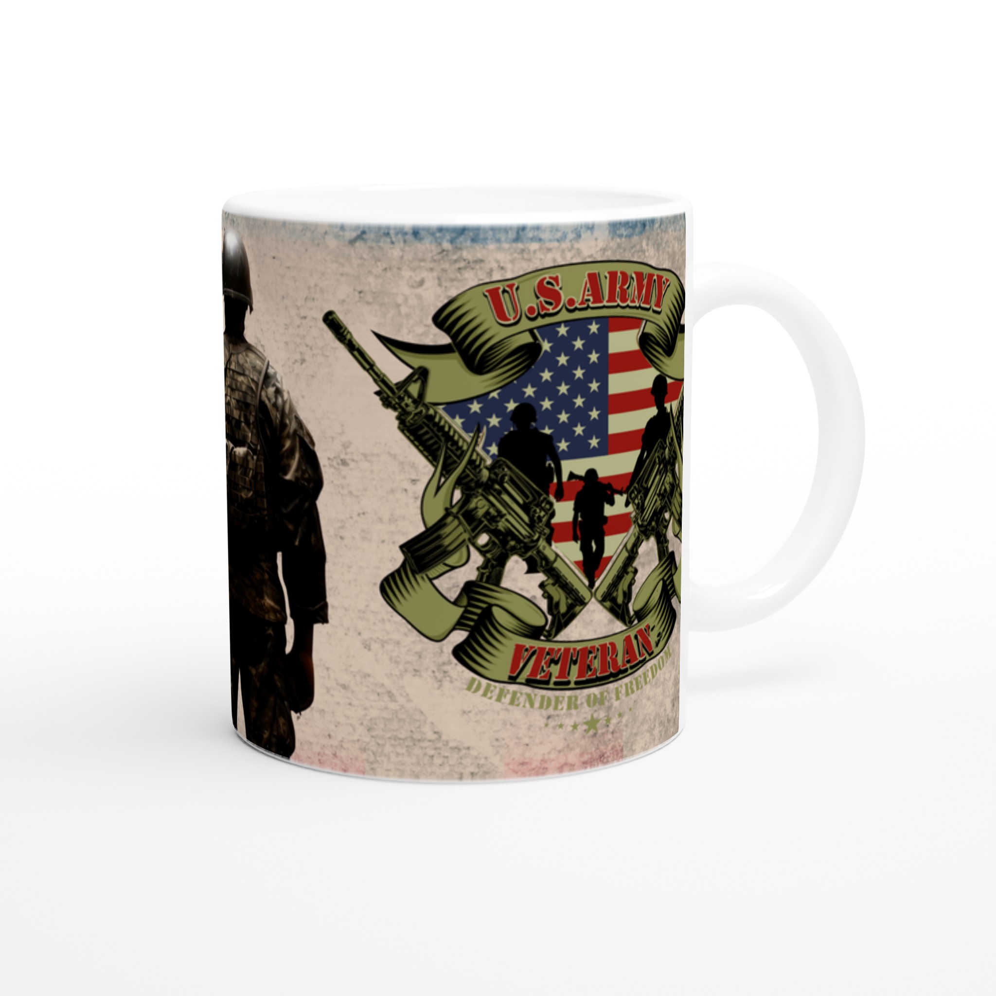 U.S. Army Veteran Ceramic Mug – Honoring Defense in Classic White and Bold Colors 9 25f18559-f82e-4e35-9907-06e8bee2d16e