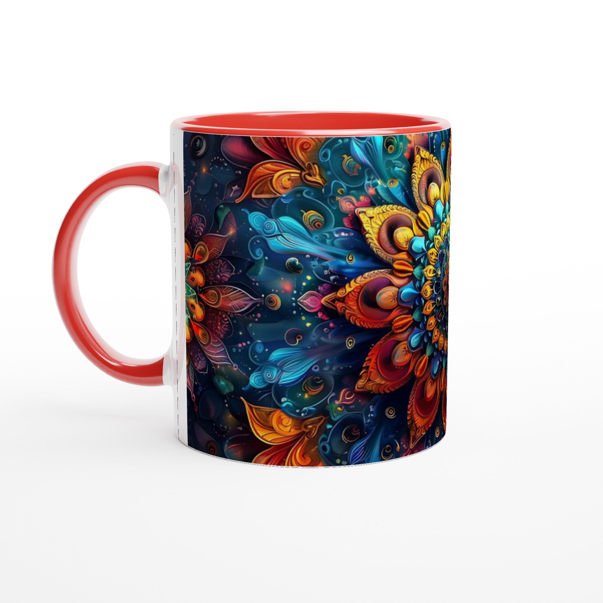 Kosmisk Mandala Keramisk Mugg – Konstnärlig Kaffekopp med Levande Mönster, Välj Din Färg! 5 2618f806-661d-4ccf-b515-eafdbbab680a