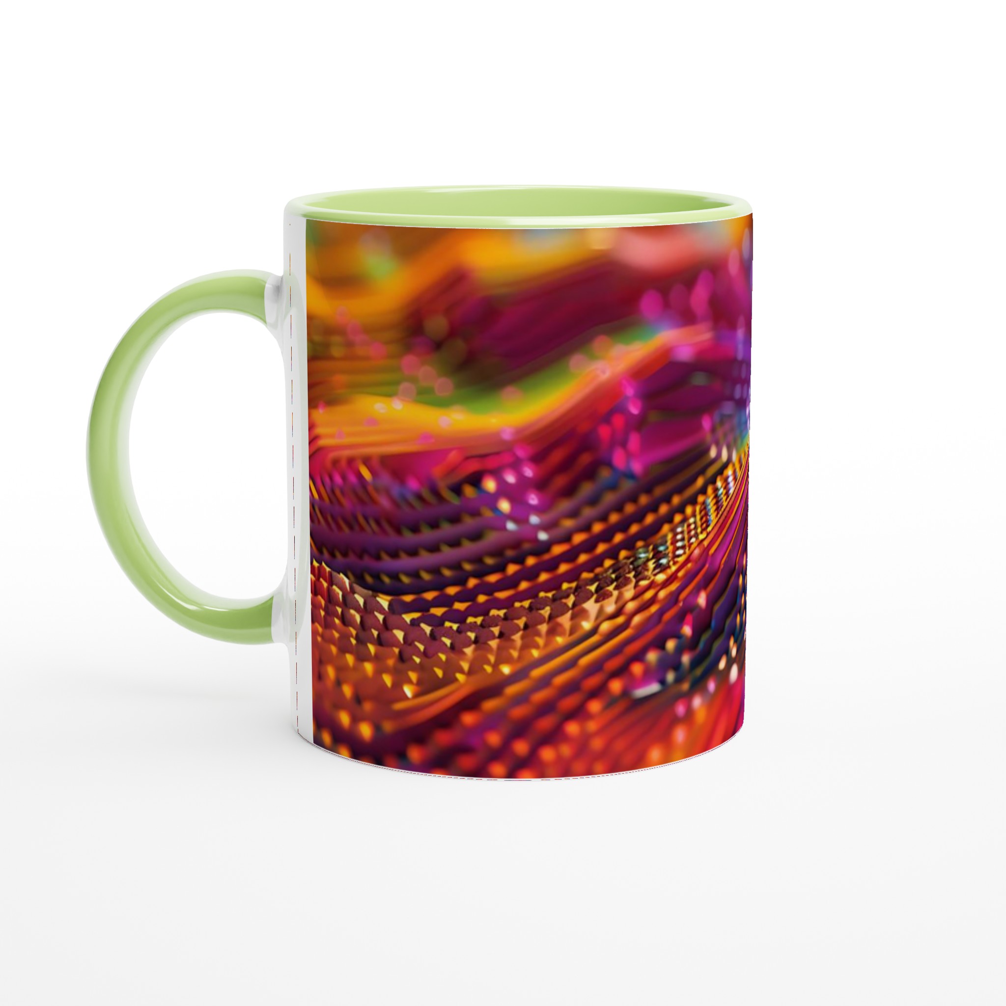 Abstrakt Neonvåg 11oz Keramisk Mugg – Ett Konstverk för Din Dryck i Valfri Färg 7 26261444-3282-4ae1-86ec-981993ad76d0