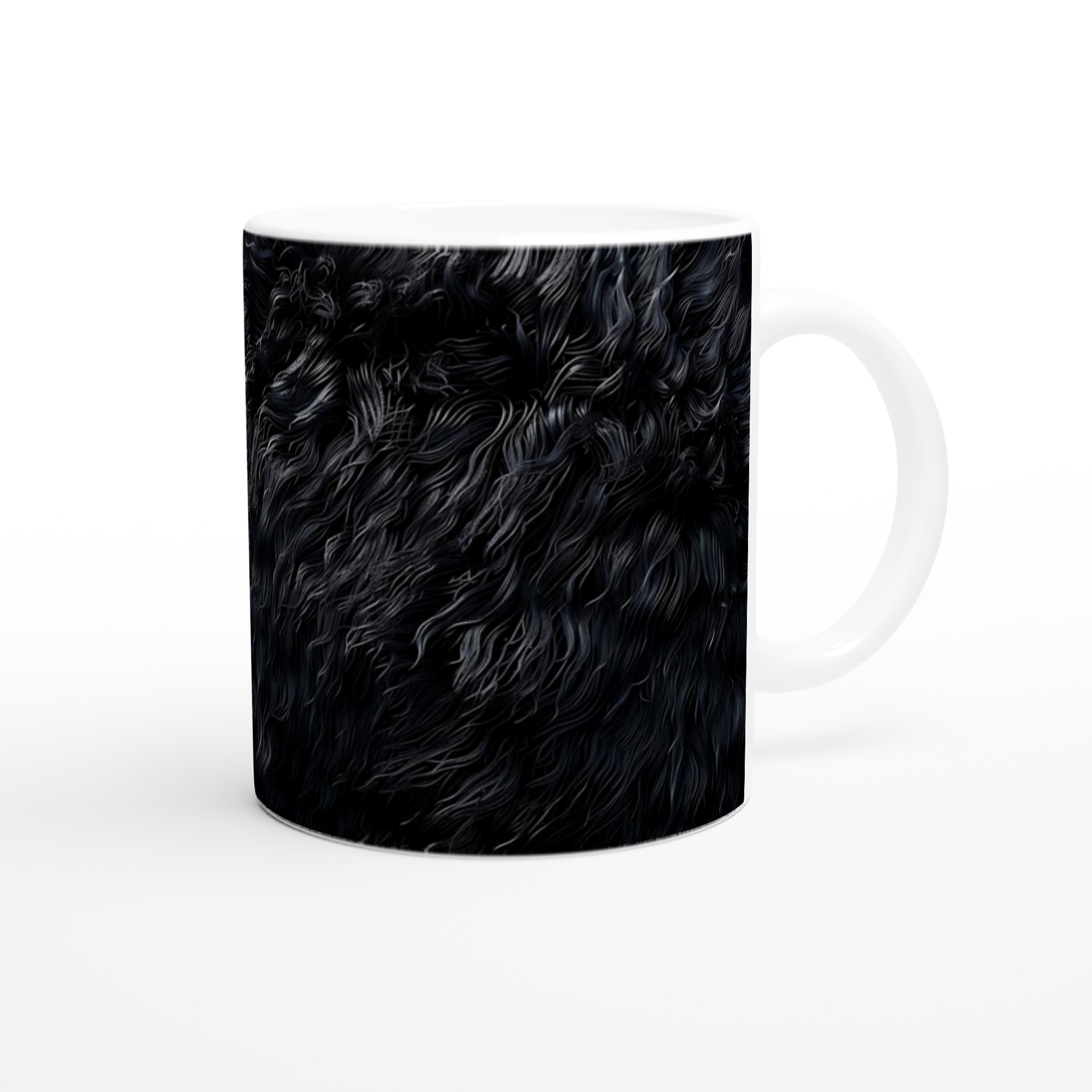 Vit 11oz Keramisk Mugg med Elegant Svart Struktur i Din Favoritfärg 9 2646fb72-a049-4405-a87c-e26ec102f092