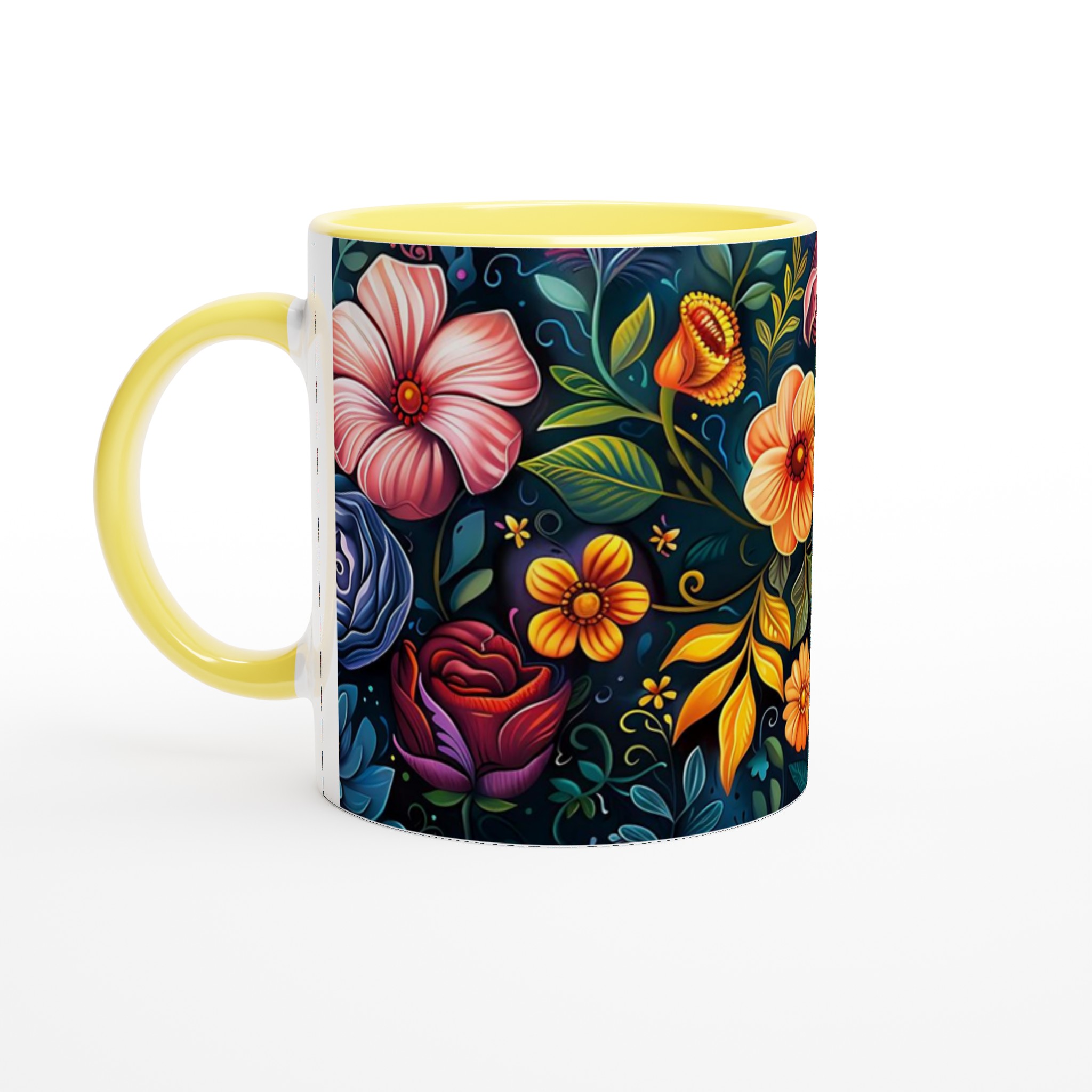 Blomstrande Keramikmugg: Välj din Favoritfärg – 11 oz Premium Kaffemugg 3 2655e8d8-edc8-488b-900b-d7e5d4a3803e