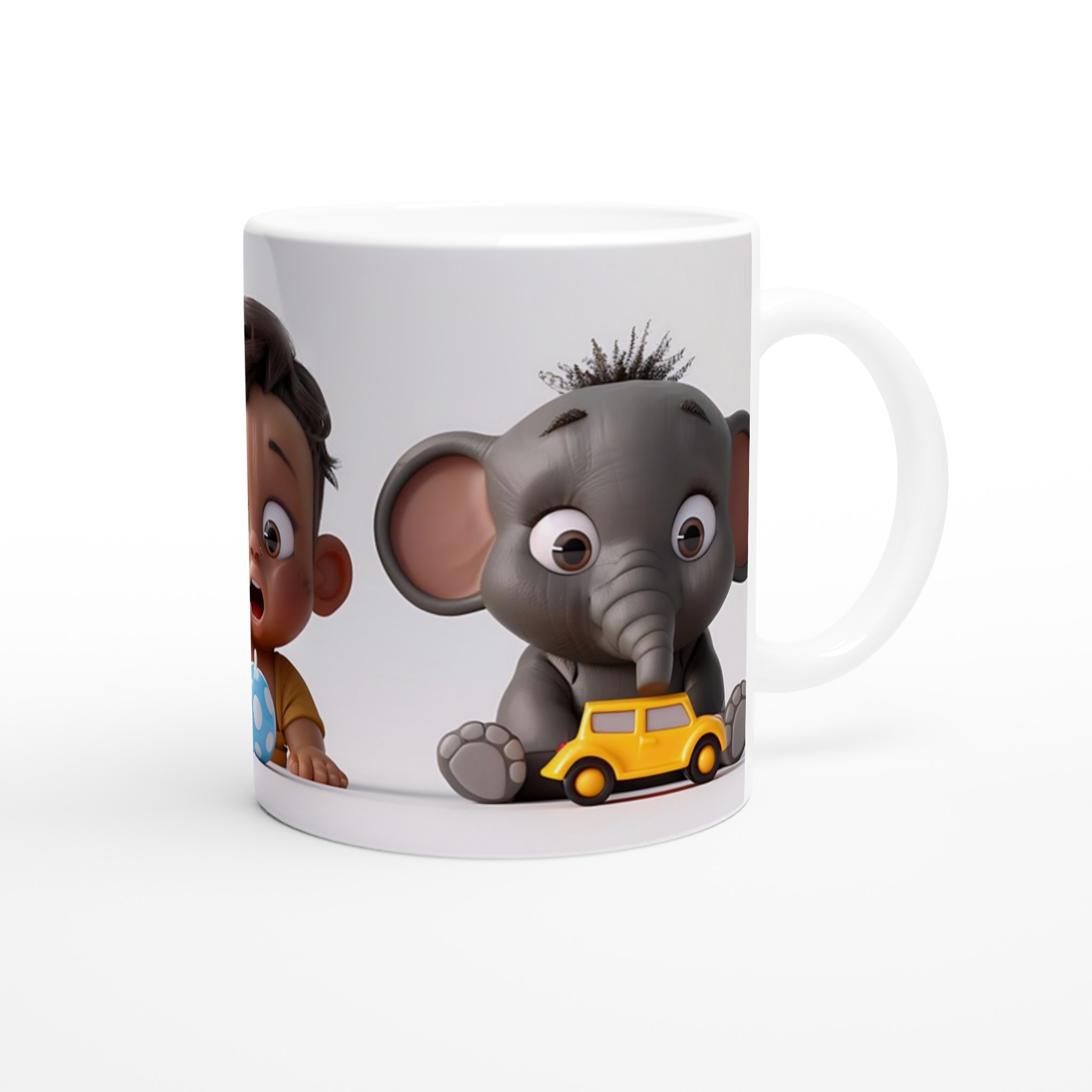 Söta Lekkamrater Keramikmugg – Glada Babymotiv & Djur för Din Kaffe- eller Teupplevelse, Välj Färg! 10 2673820c-2dfb-4326-82b2-3ac463d0bd60