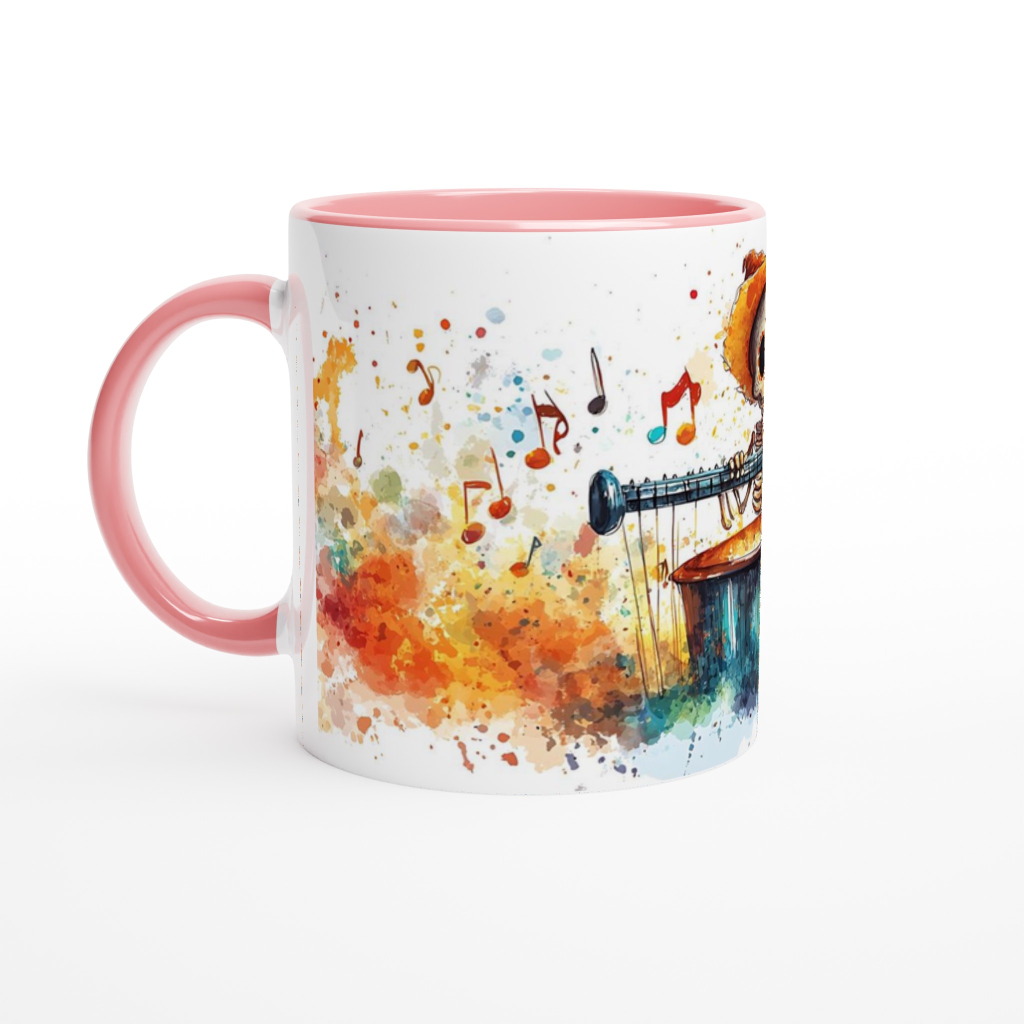 Fiesta Skelett & Akvarell Mugg - 11oz Keramik för Kaffe, Te & Glädje i Valfri Färg! 6 26a7a29d-c540-4d31-88b8-076499184be2