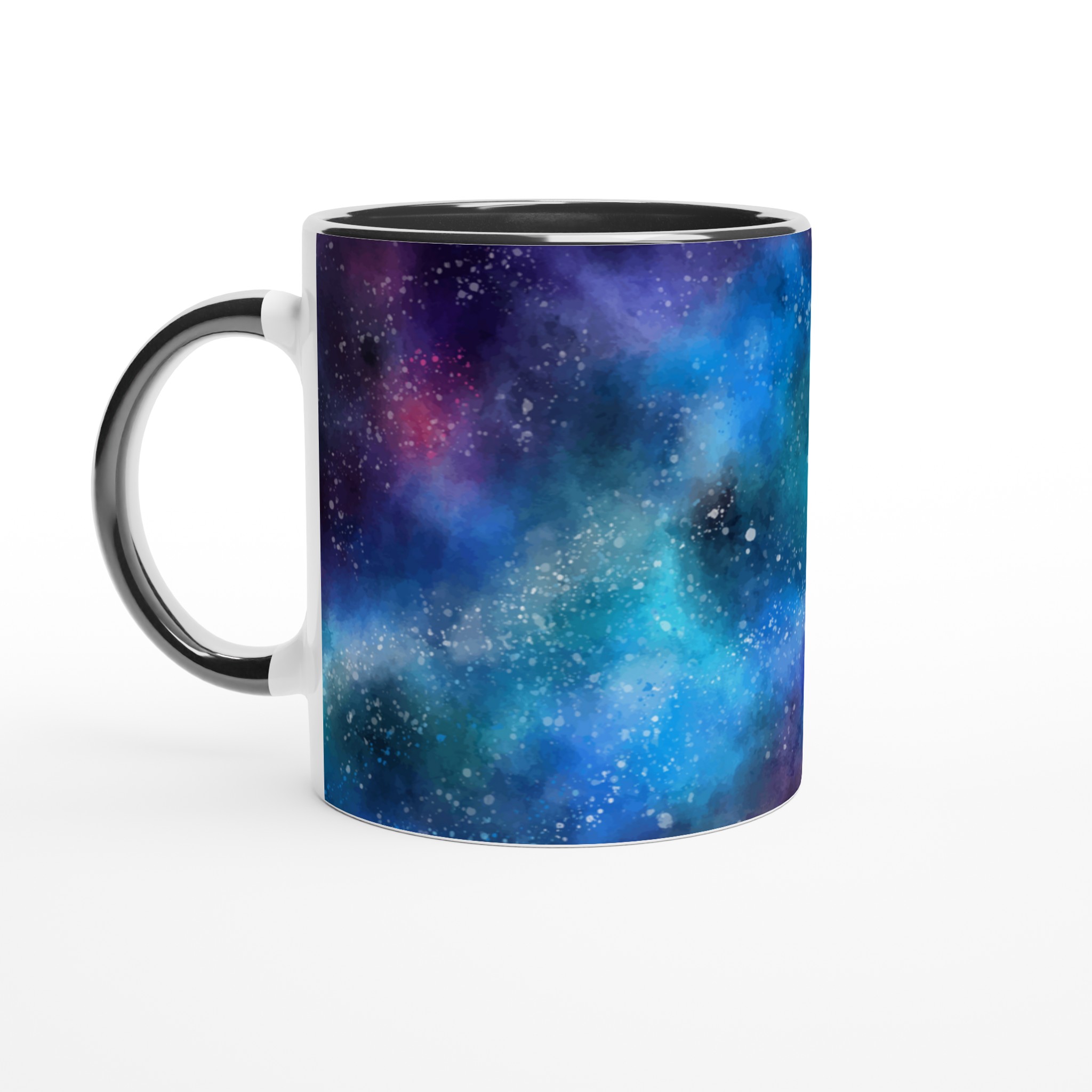 Vit 11oz keramisk mugg med drömskt galaxmotiv – välj bland sju iögonfallande keramikfärger 4 26b9283b-d7b0-4c22-86f3-58bda99d2b32
