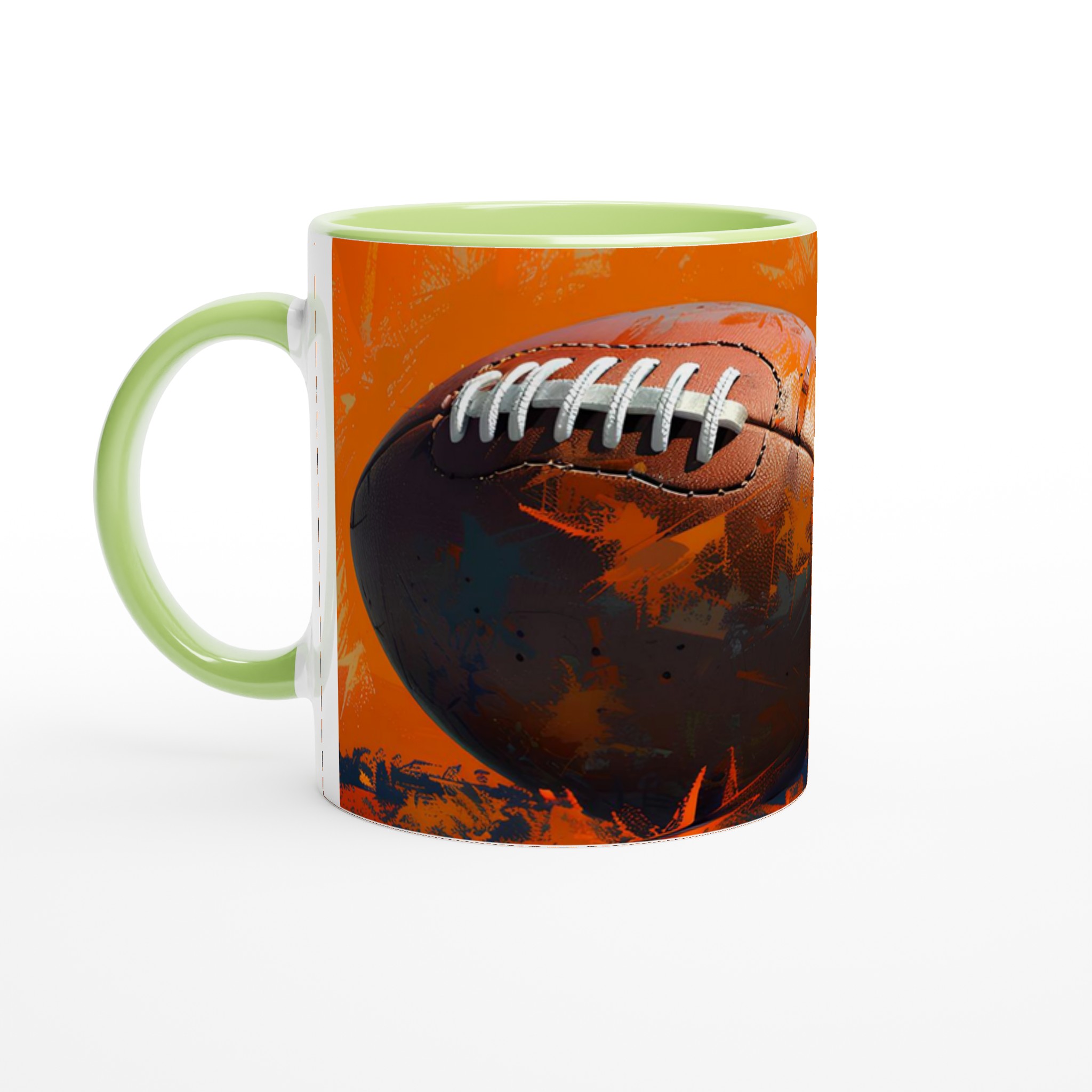 Rugby Art Kaffemugg – Dynamisk Design i Orange och Brunt – Välj din färg! 7 26bf29b9-5383-4c44-85dc-4cab1e5d4921