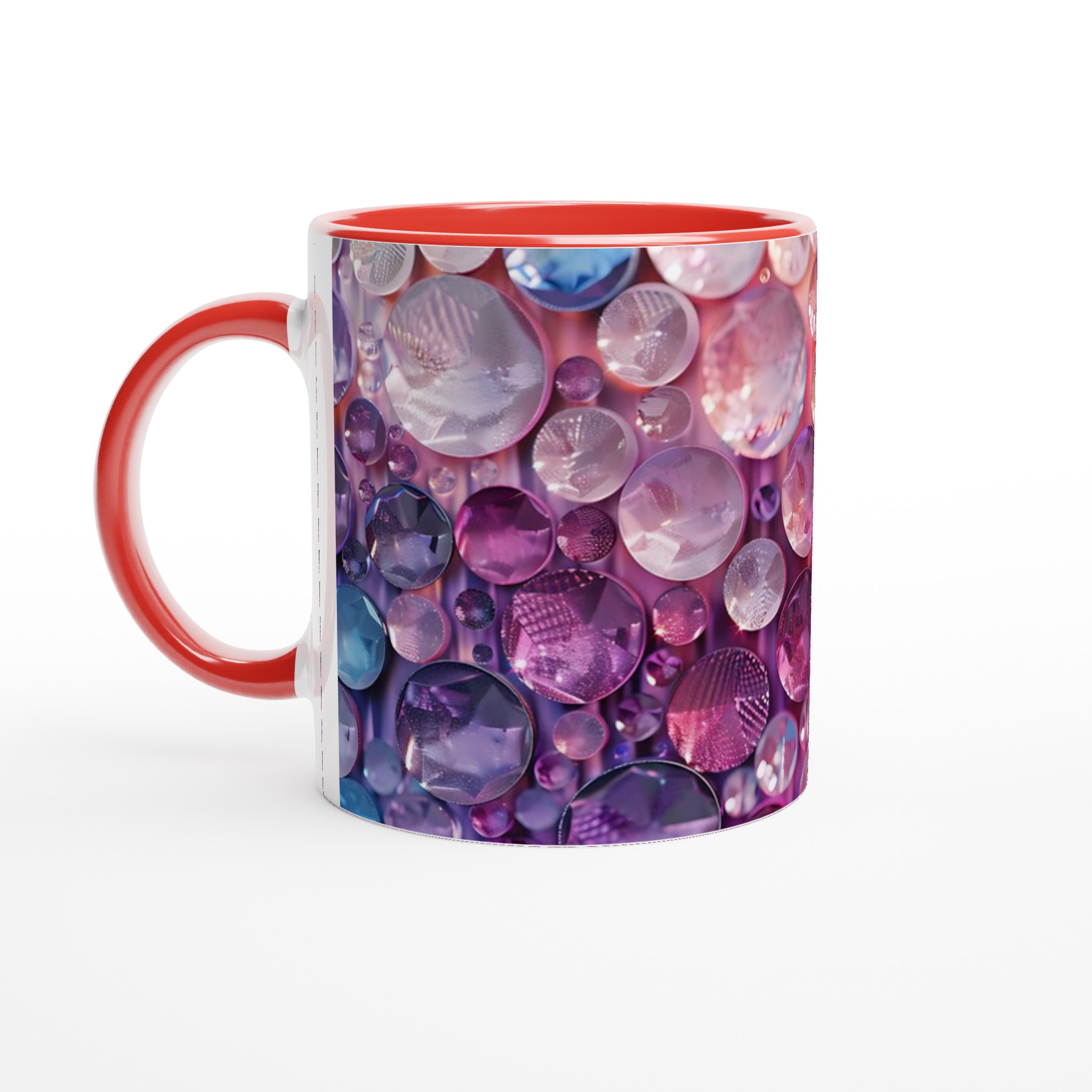 Glänsande Ädelstenar 11oz Keramisk Mugg – Lyxig Regnbåge för Din Kaffeupplevelse 5 26c82d8a-7997-42be-8a65-058973f36537