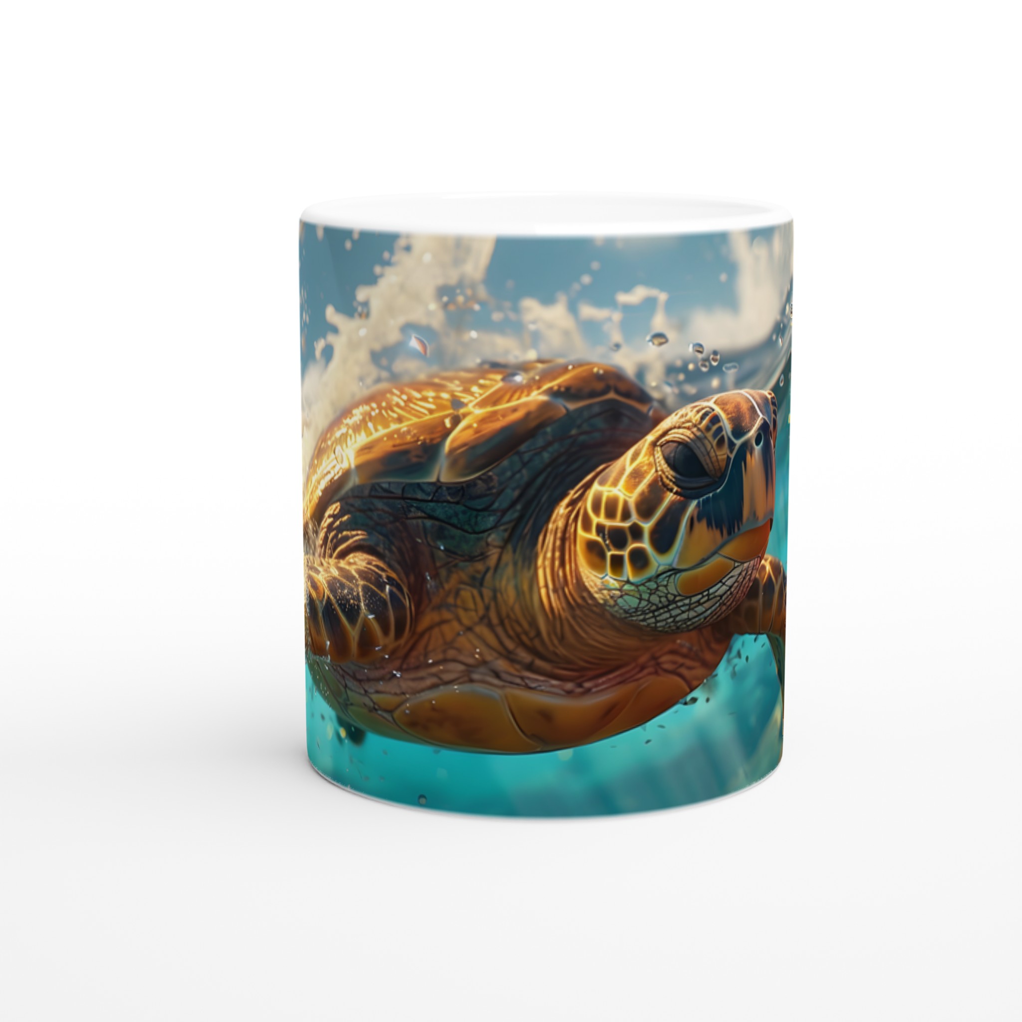 Majestätisk Havssköldpadda 11oz Keramikmugg – Vibrerande Oceankonst för Din Dryck 8 26eec7b3-a5ad-405f-8cb0-f8c651845065