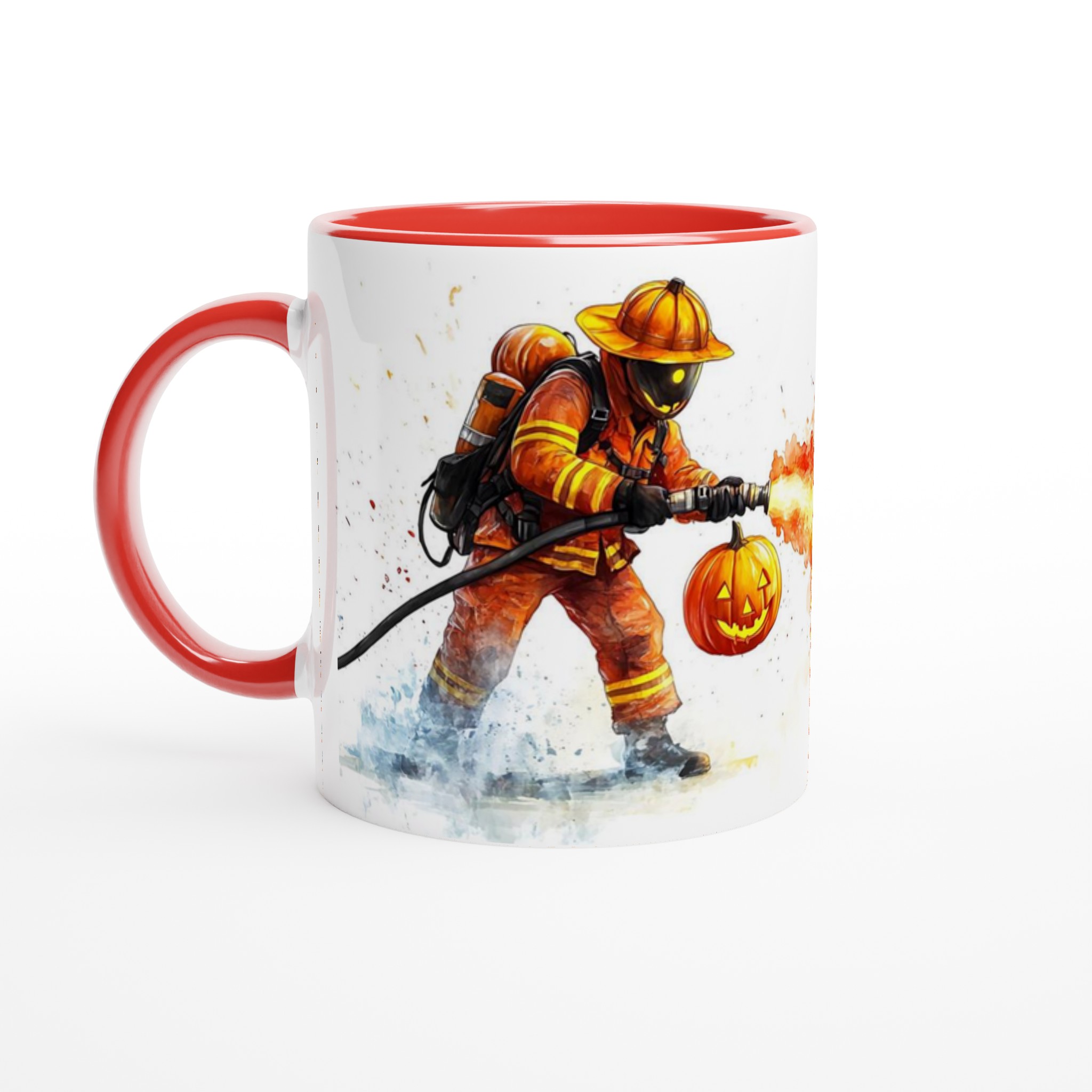 Unik Halloween Brandman Mugg – Eldigt Motiv, Hållbar Keramik i 7 Färger! 5 270e14d8-3fe2-4f1a-99fa-1a340f33aecc