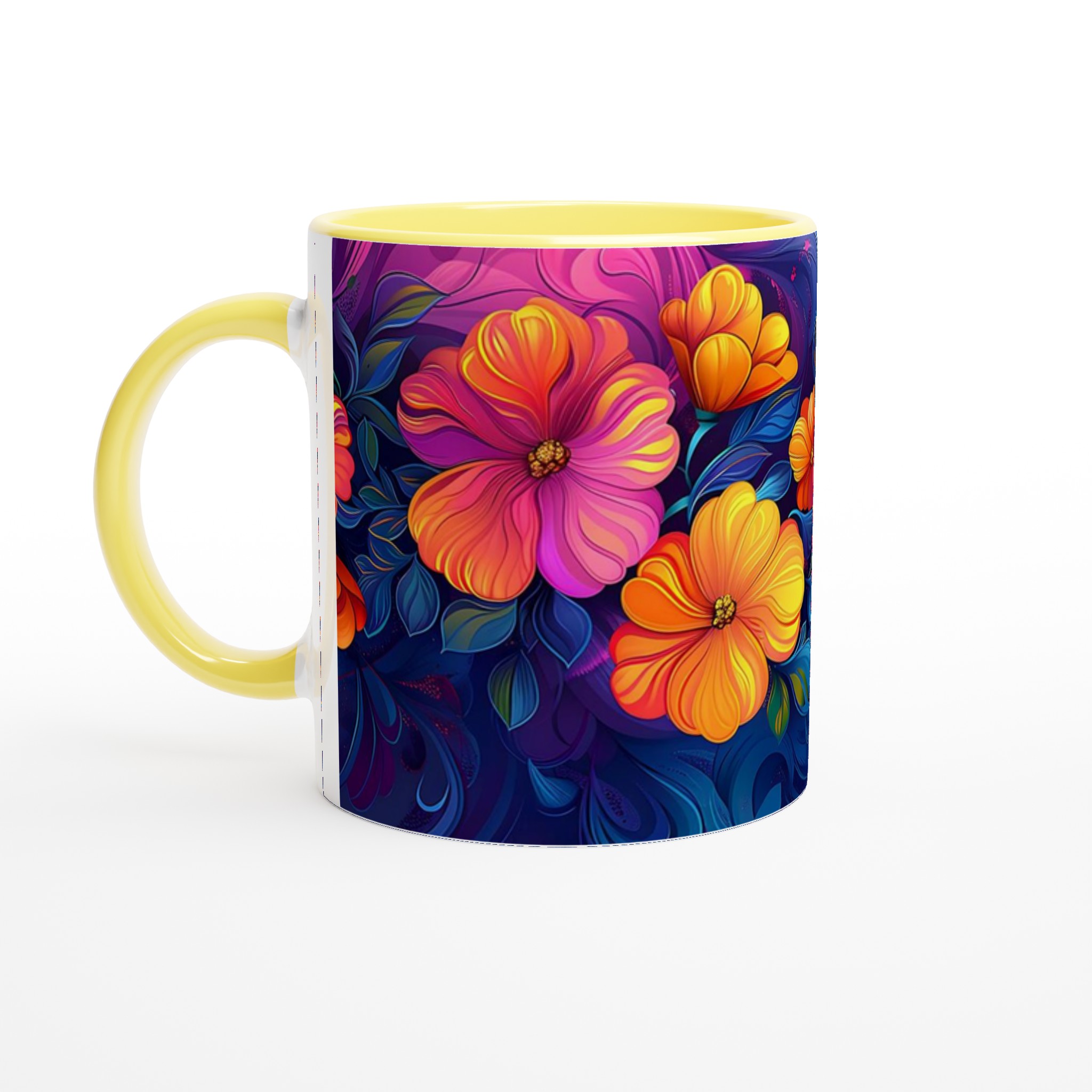 Mugg med Levande Blomsterprakt – Välj din Färg för en Konstnärlig Kaffestund 3 270f1cf7-d6a9-4886-9b9b-94853b6d2e03