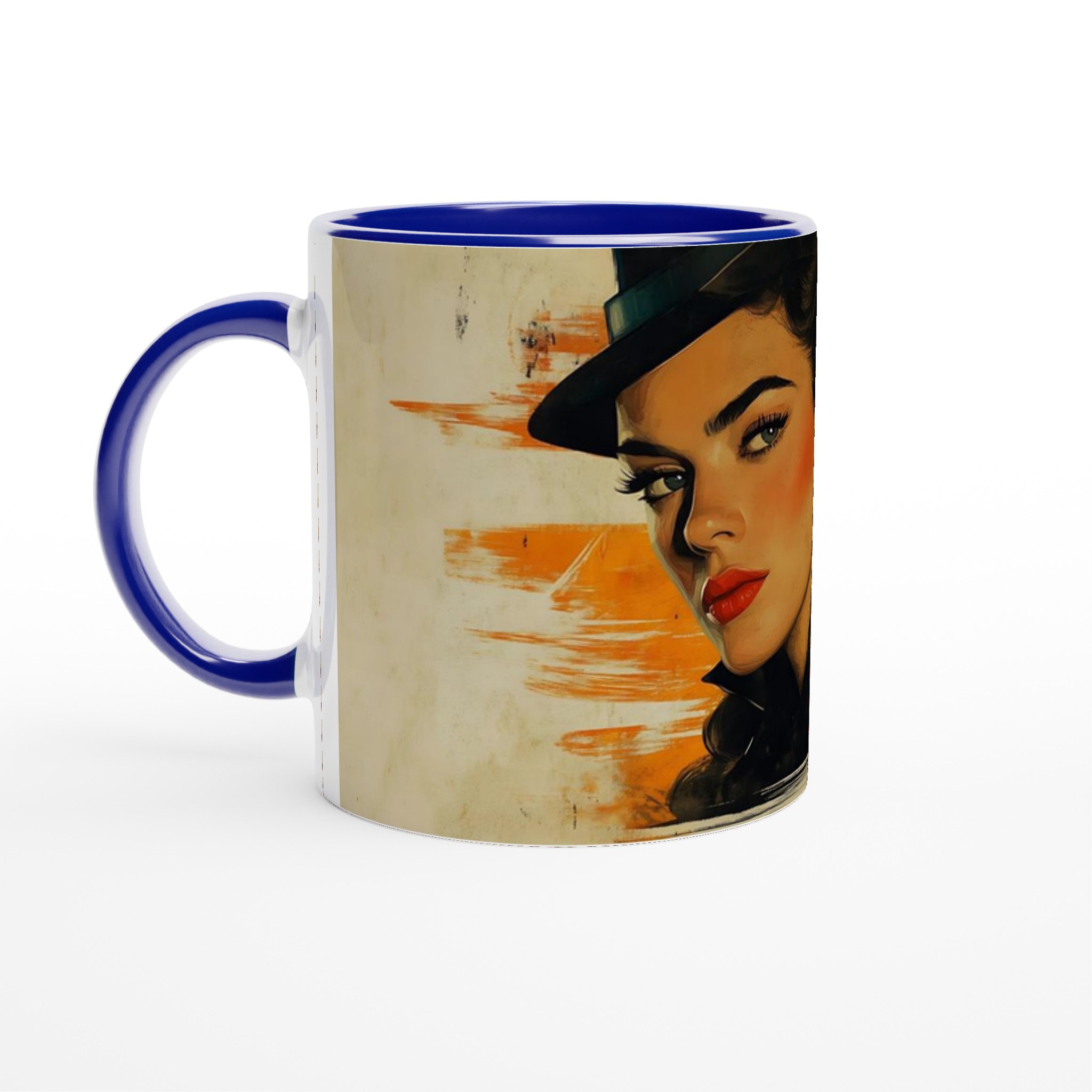 Retro Romance Keramikmugg - 11oz Konsttryck med Pulp Art Vibe 2 273587ab-377f-4adc-a0f5-b20919d03695