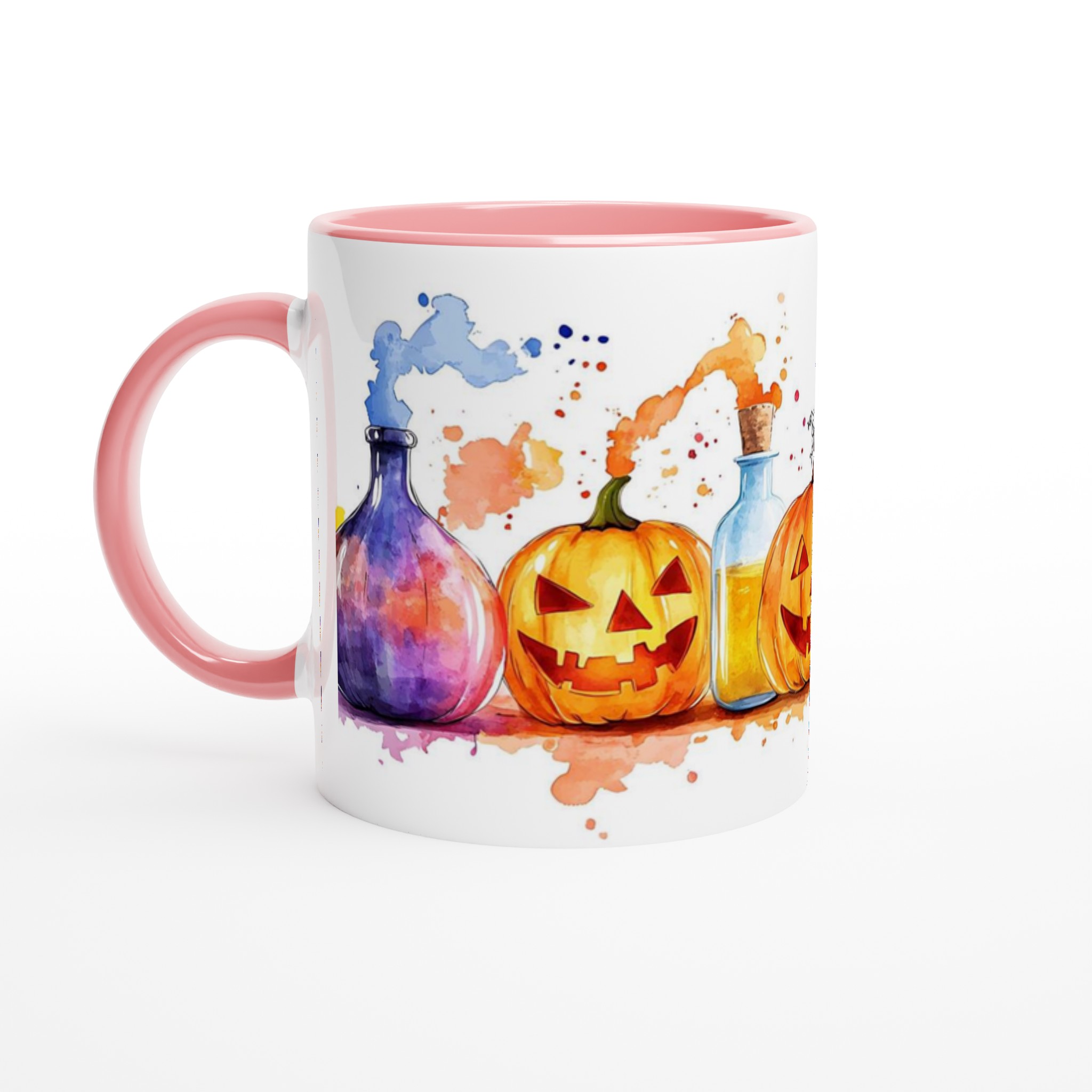 Spooky Brews & Happy Pumpkins – Färgstark Halloween Keramikmugg i ditt val av 7 nyanser 6 277509de-e5b5-414a-99f4-d035873c330b