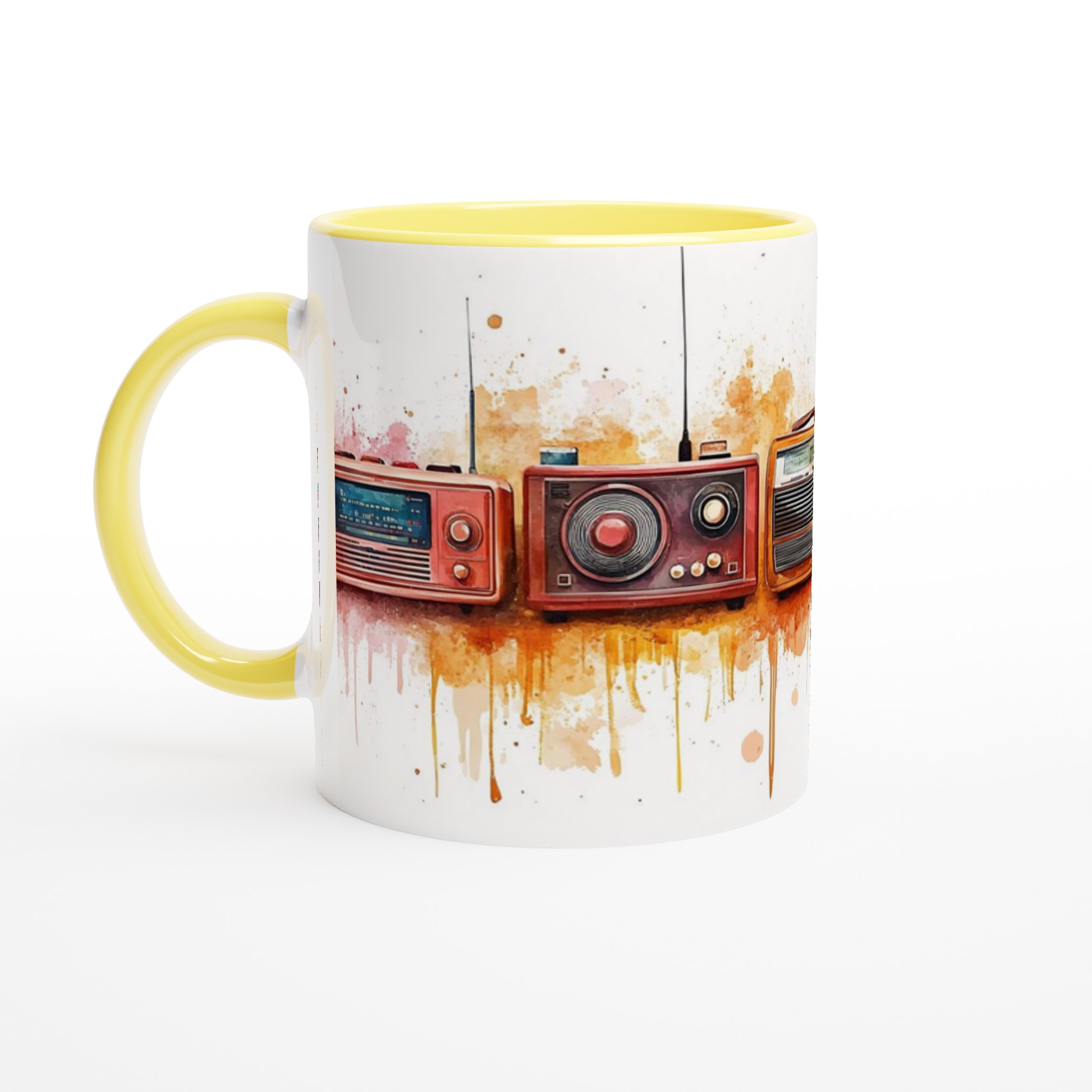 Retro Radios Akvarell Mugg – Nostalgisk Design i Ditt Val av Keramiska Färger 3 2778dbc9-b773-4adf-afa1-5d1a78b5a21e