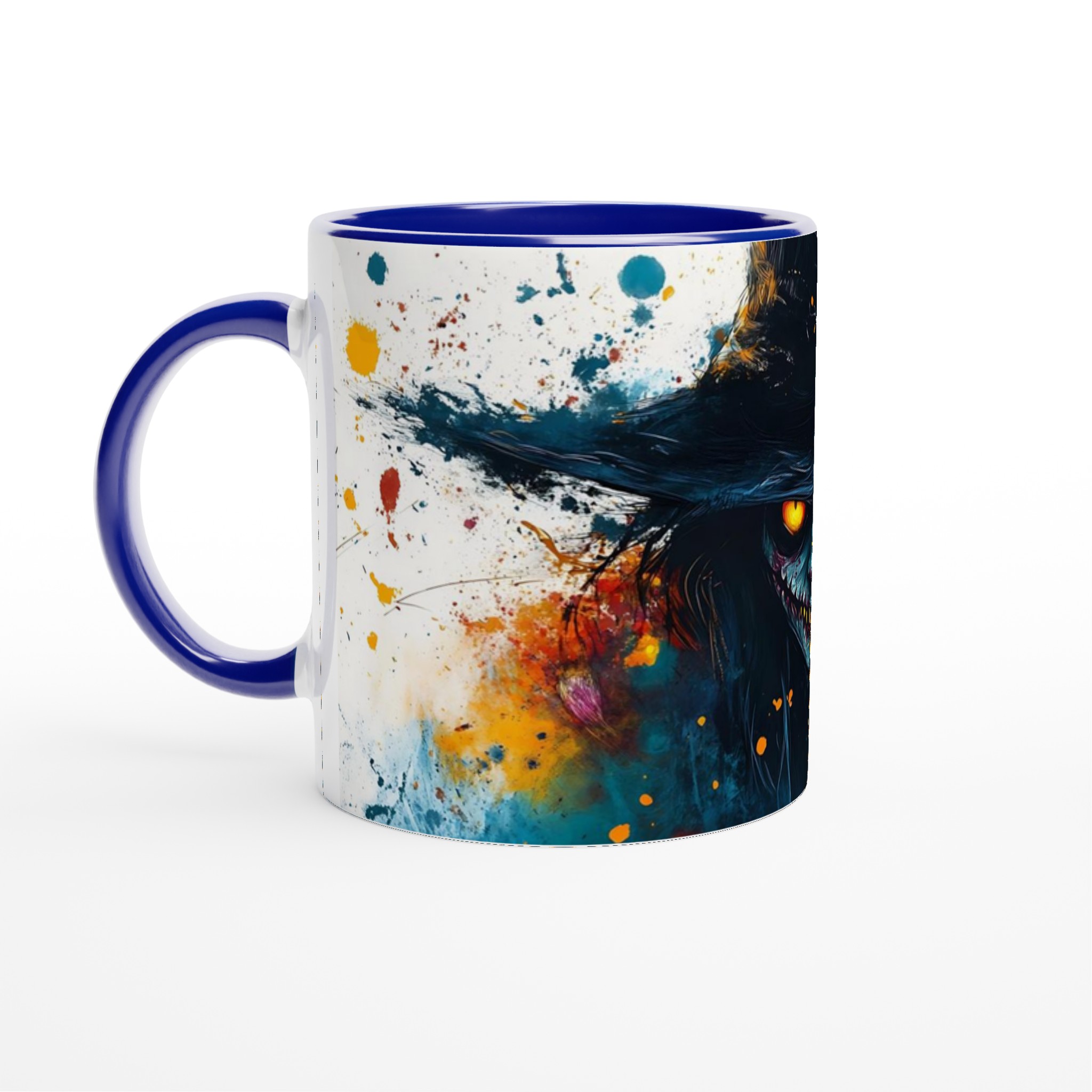 Skräckinjagande Akvarell Halloweenskräckmugg - 11oz Keramisk Mugg i Valfri Färg 2 2789ab35-87dd-4d7a-99dd-c4da85c2b2c2