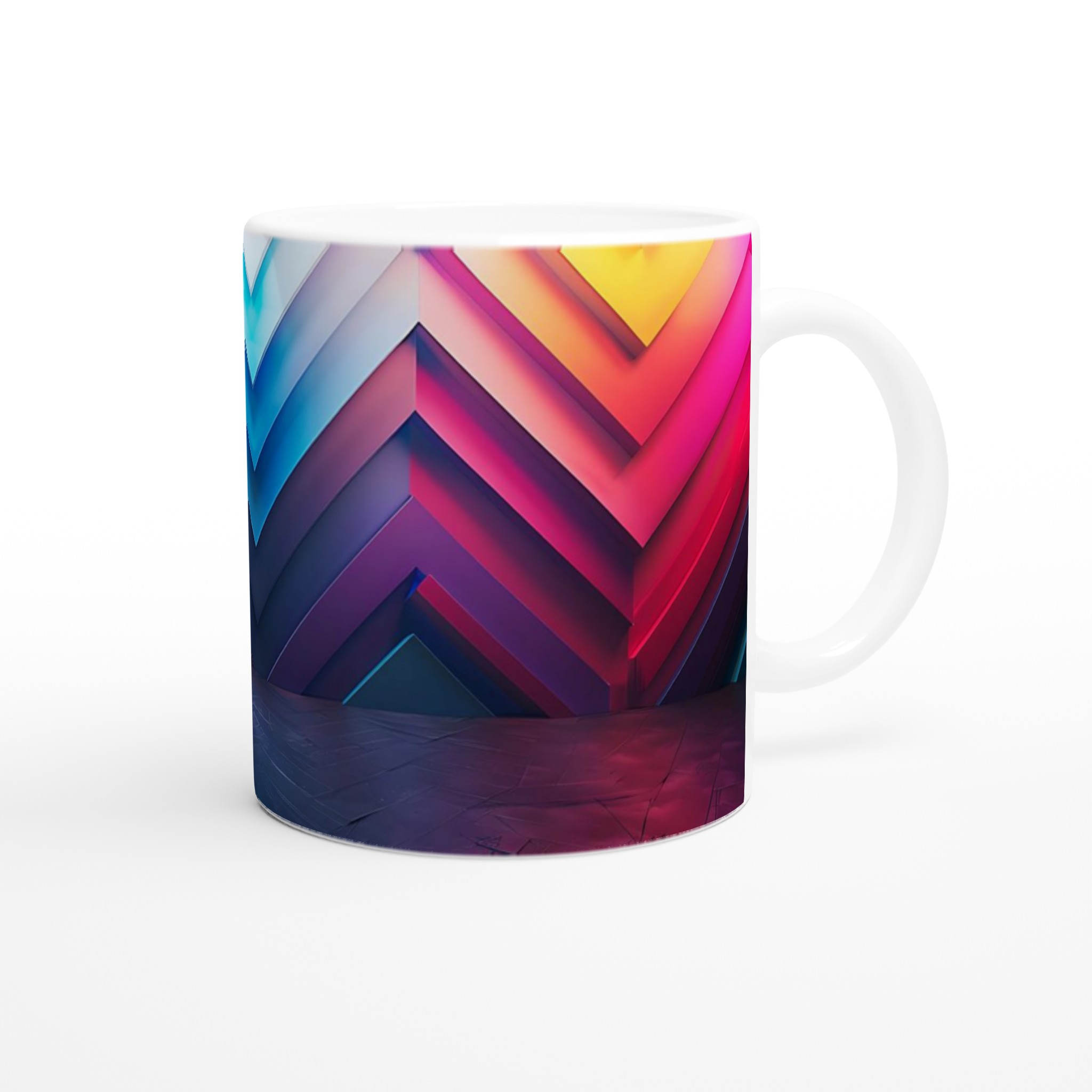 Neon Wave 11oz Keramisk Mugg – Färgglad Abstrakt Design för Din Dryck 10 279b852e-a8cc-4b6a-aaee-d438086ea3c6