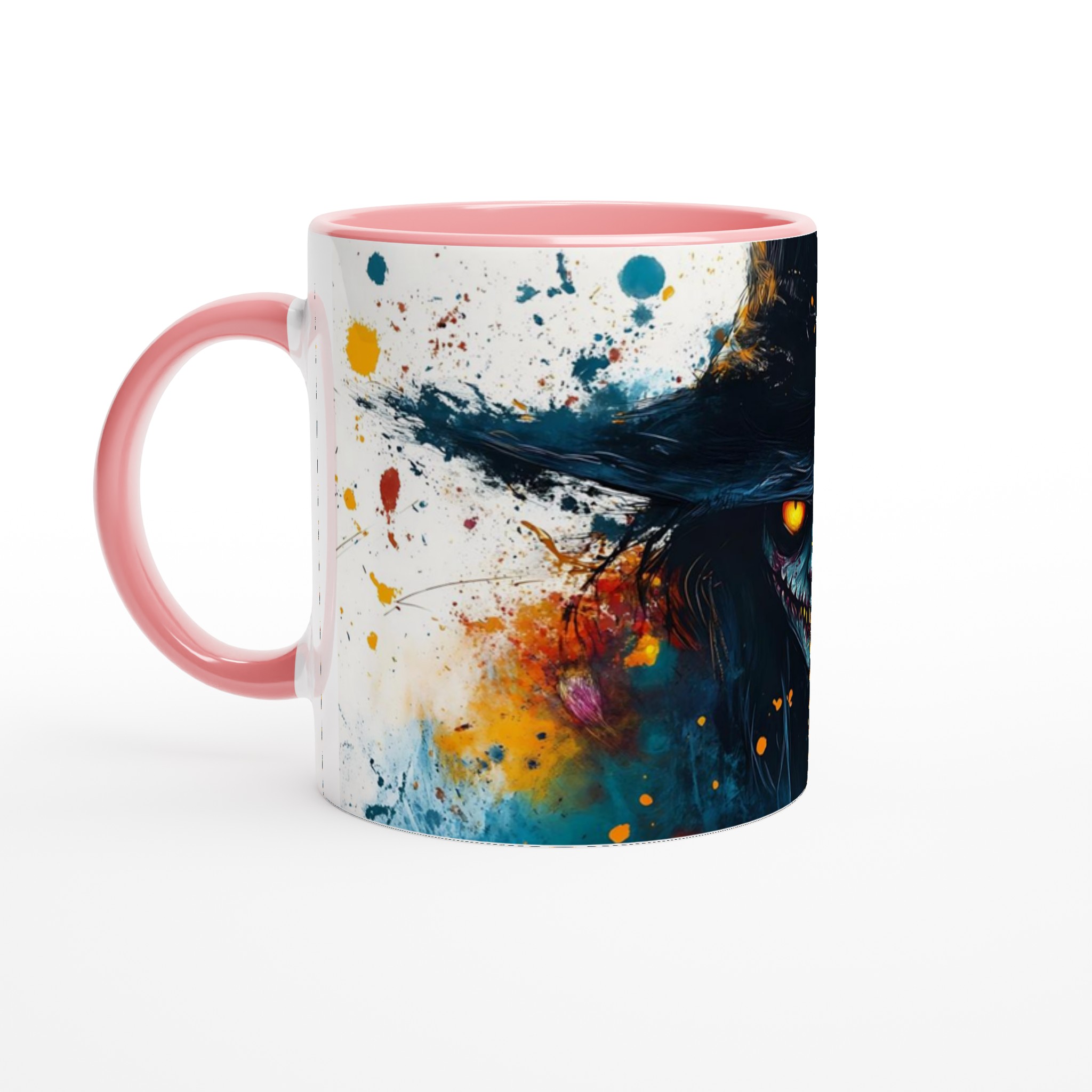 Skräckinjagande Akvarell Halloweenskräckmugg - 11oz Keramisk Mugg i Valfri Färg 6 27b0df11-b381-47f5-aac1-2342613a9555