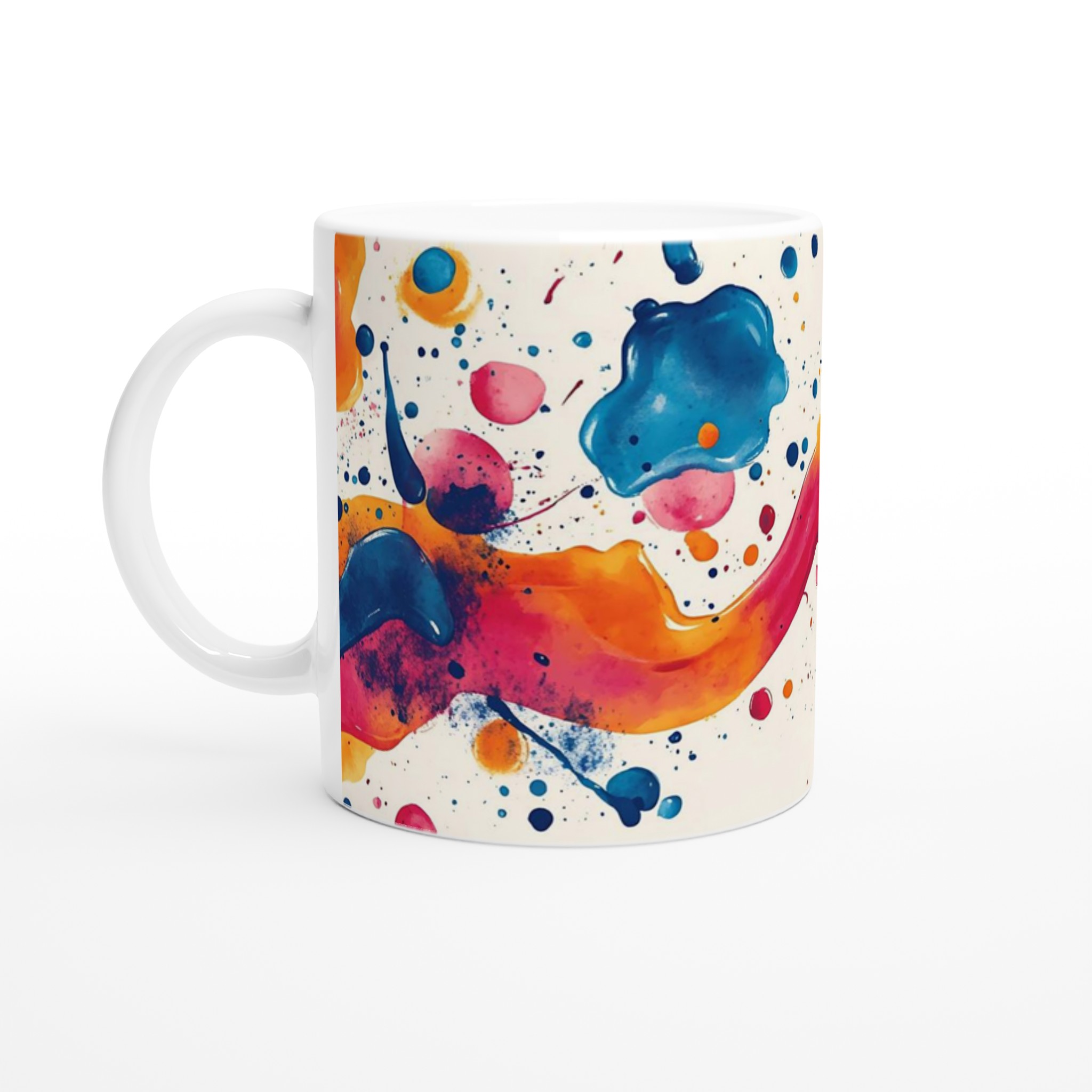 Konstnärlig Färgexplosion 11oz Keramikmugg – Välj bland 7 Livfulla Nyanser 1 27b80913-2623-4417-a829-6fc05b2dd27a