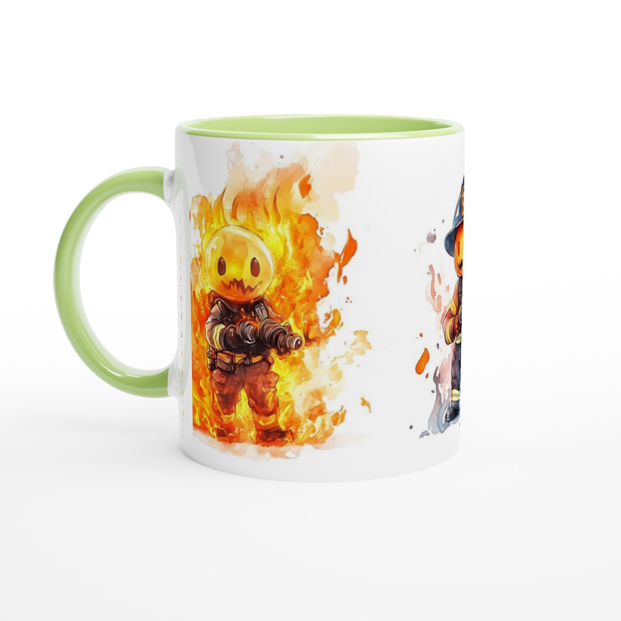 Brandman med pumpaansikte 11oz Keramisk Mugg – Unik Design för Kaffeälskare 7 27beee63-f9c1-45e8-a327-a7f68075db96