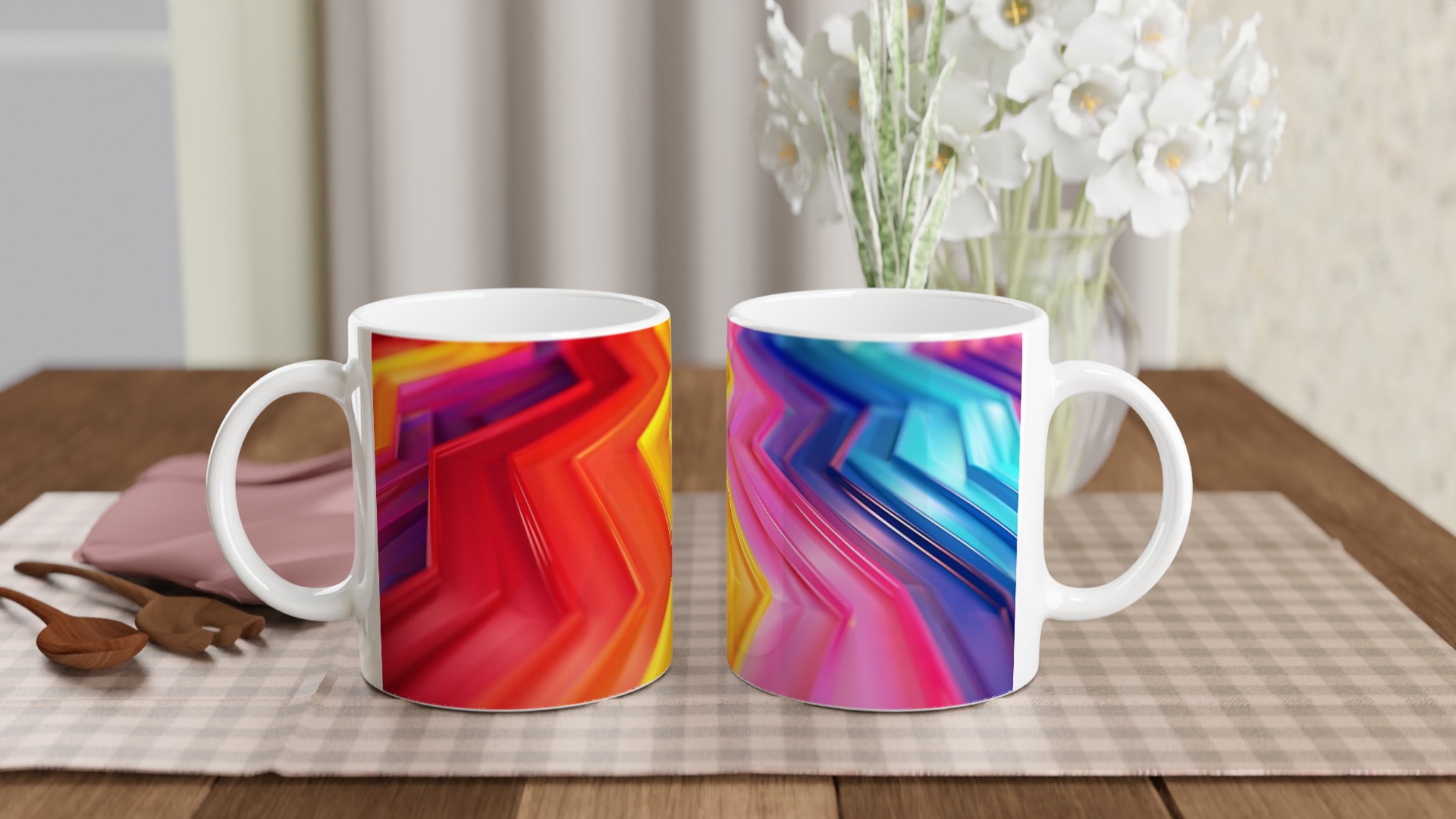 Färgsprakande 11oz Keramisk Mugg – Ge Liv Åt Dina Drycker Med En Explosion Av Färger 11 27dea054-2fd8-42d4-8ea3-fba5af1a54a2