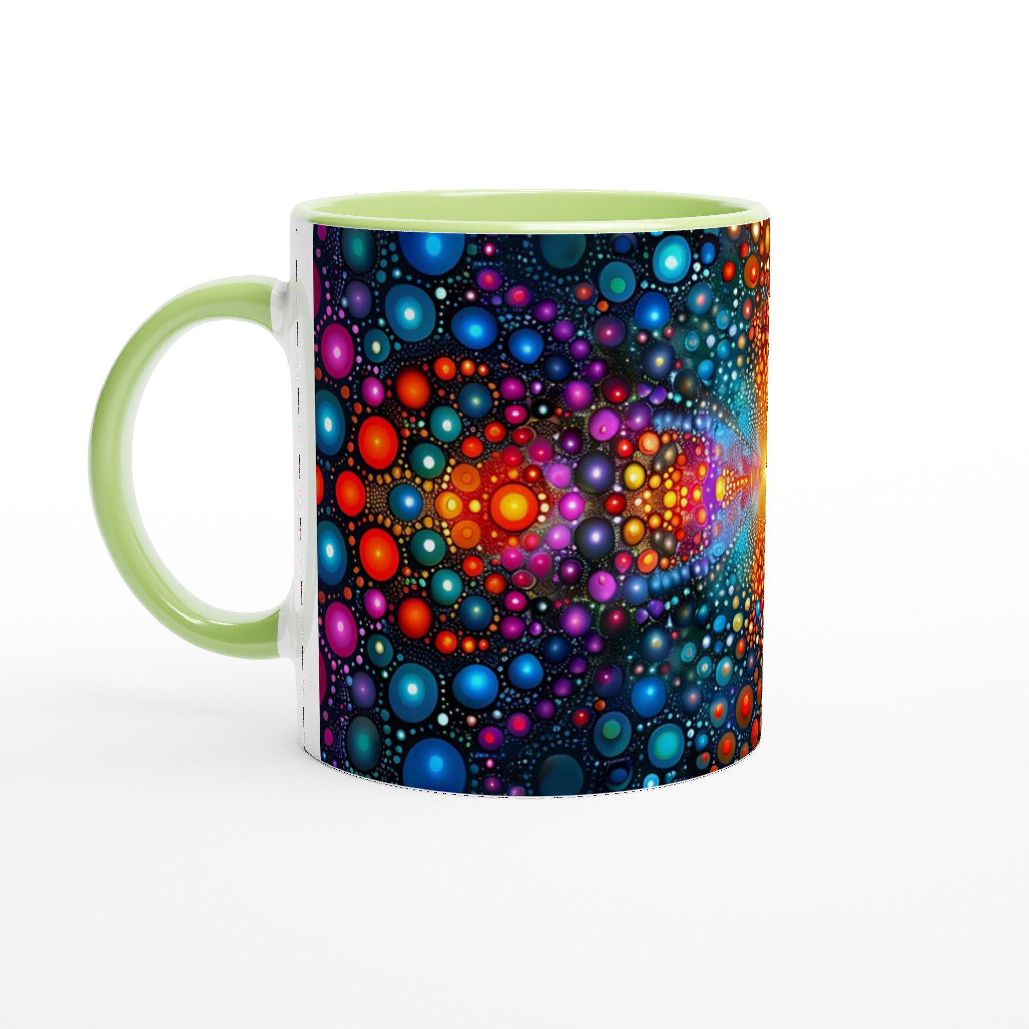 Kosmisk Dans 11oz Keramisk Mugg - Psykedelisk Färgexplosion för Din Favoritdryck 7 28569415-7763-49b2-bca7-91a26b9c5602