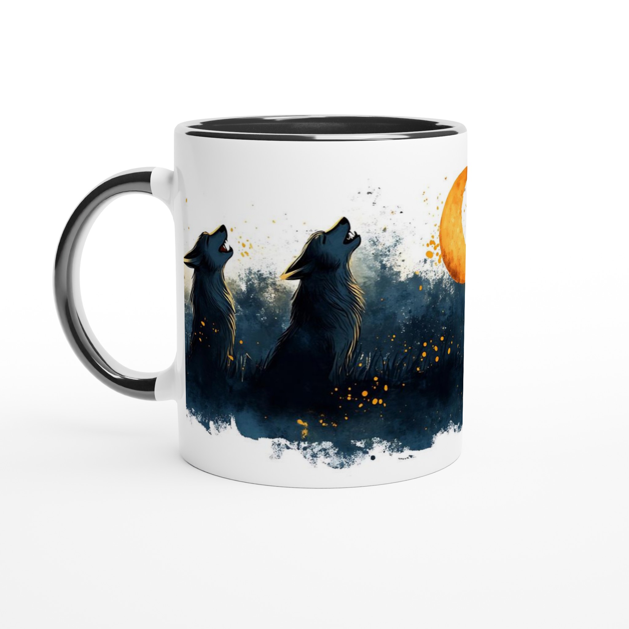 Månhylande Vargar Keramisk Mugg - Mystisk Skymningsdesign i 7 Färger 4 28accaf3-0f96-4adf-9f85-e145a181a9d0