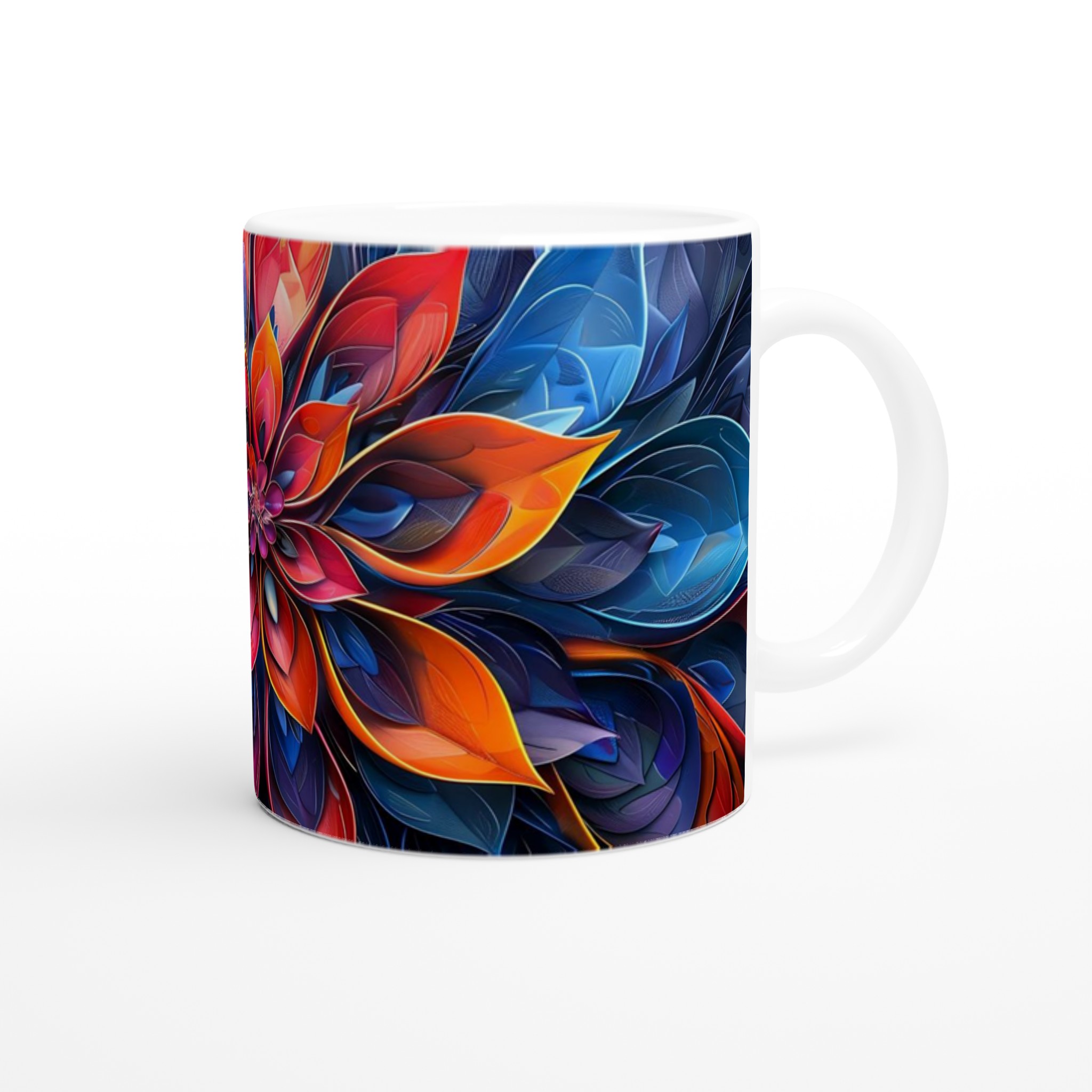 Abstrakt Blomster Keramikmugg – Konstnärlig Kaffekopp med Levande Färger och Välj din Favoritnyans 9 28c8fe39-42ce-4d3c-8eec-77640c2f383b