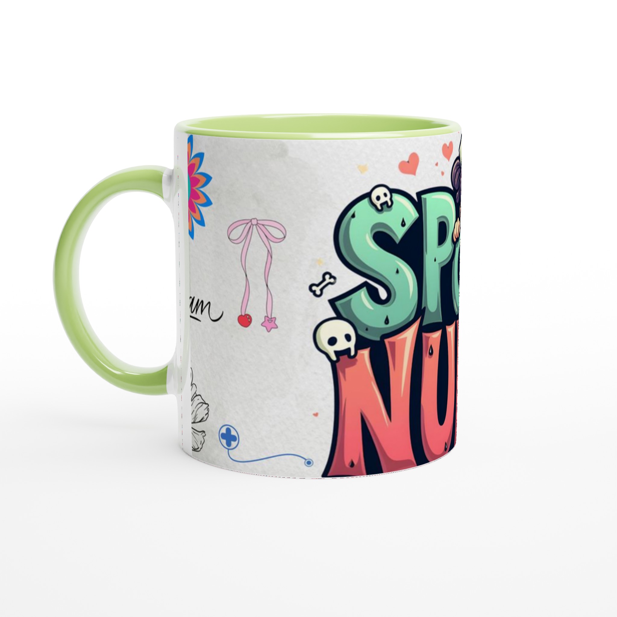 Spooky Nurse 11oz Keramisk Mugg – Färgstark, Lekfull & Perfekt för Alla Humör 7 2911643e-c05a-49fb-9863-ccef6f9af04c