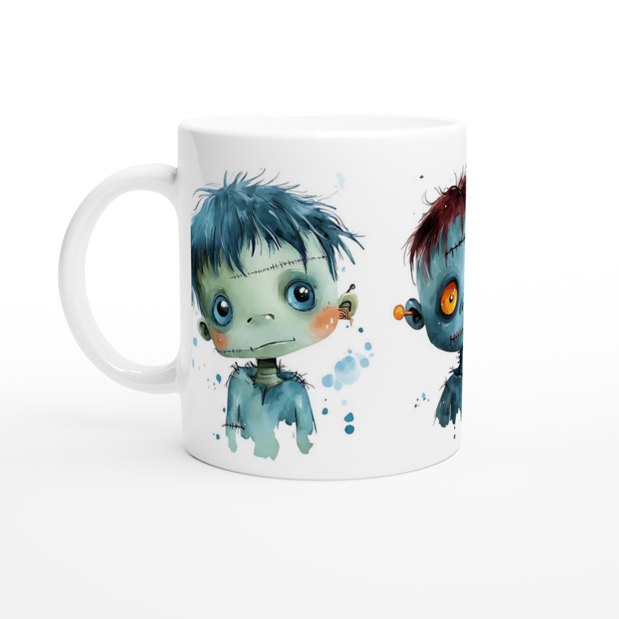 Söta Monster Vattenfärg 11oz Keramikmugg – En charmig detalj för din kaffepaus, välj bland flera färger! 1 2927c616-0cac-404a-8f9b-57a27dec914e