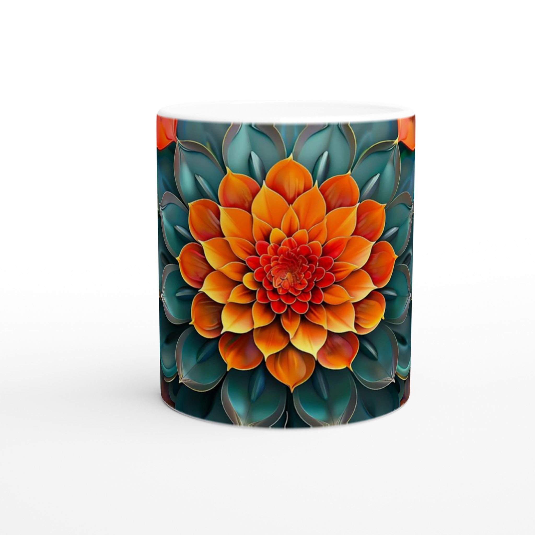 Abstrakt Mandala Blommig 11oz Keramikmugg – Välj din färg 8 294e1ae7-cd92-400c-8dc7-8875d5b37ace