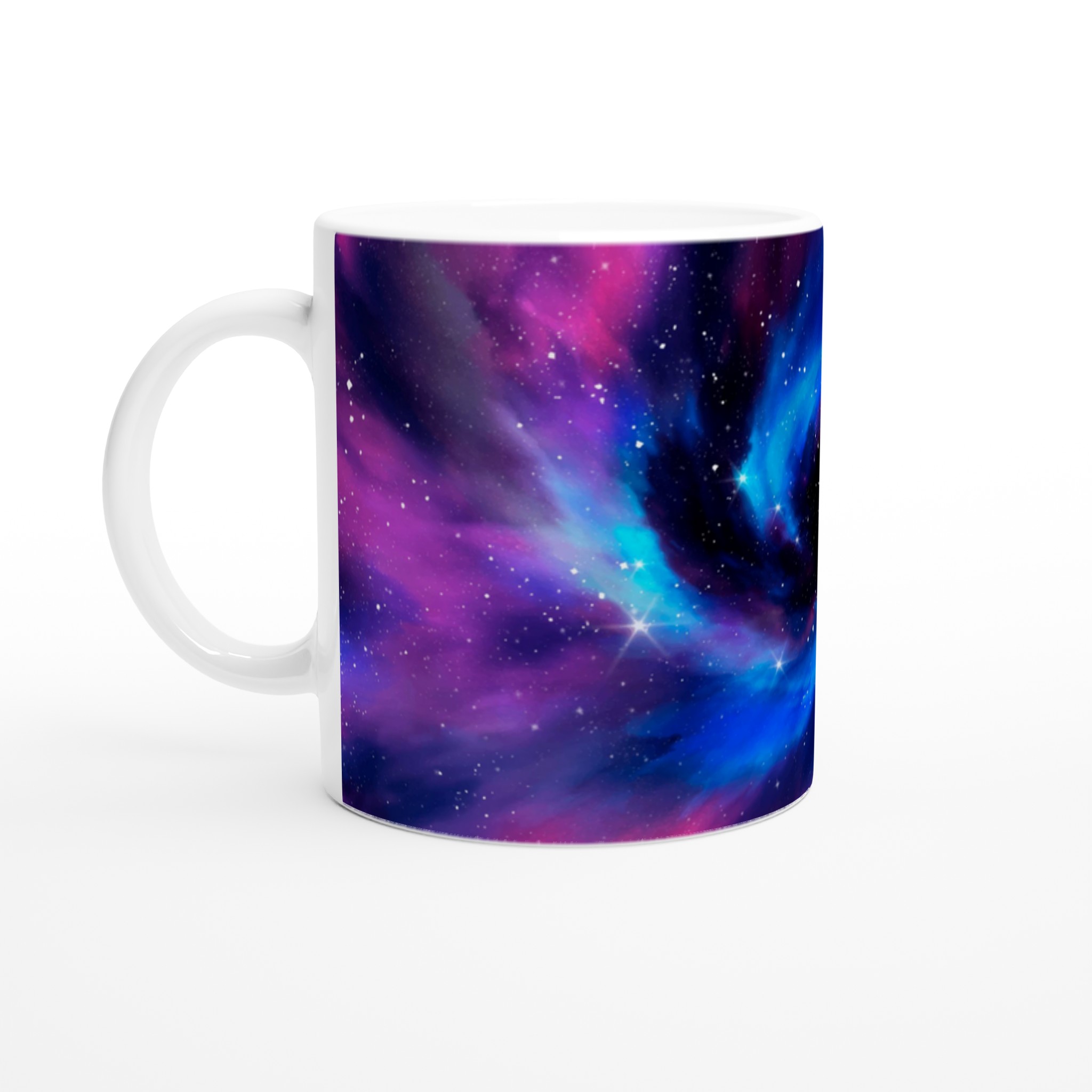 Vit 11oz keramisk mugg med galaxtema – välj din favoritfärg och förvandla din kaffestund 1 2961cd01-41c1-40f9-acde-4087a9d669a4
