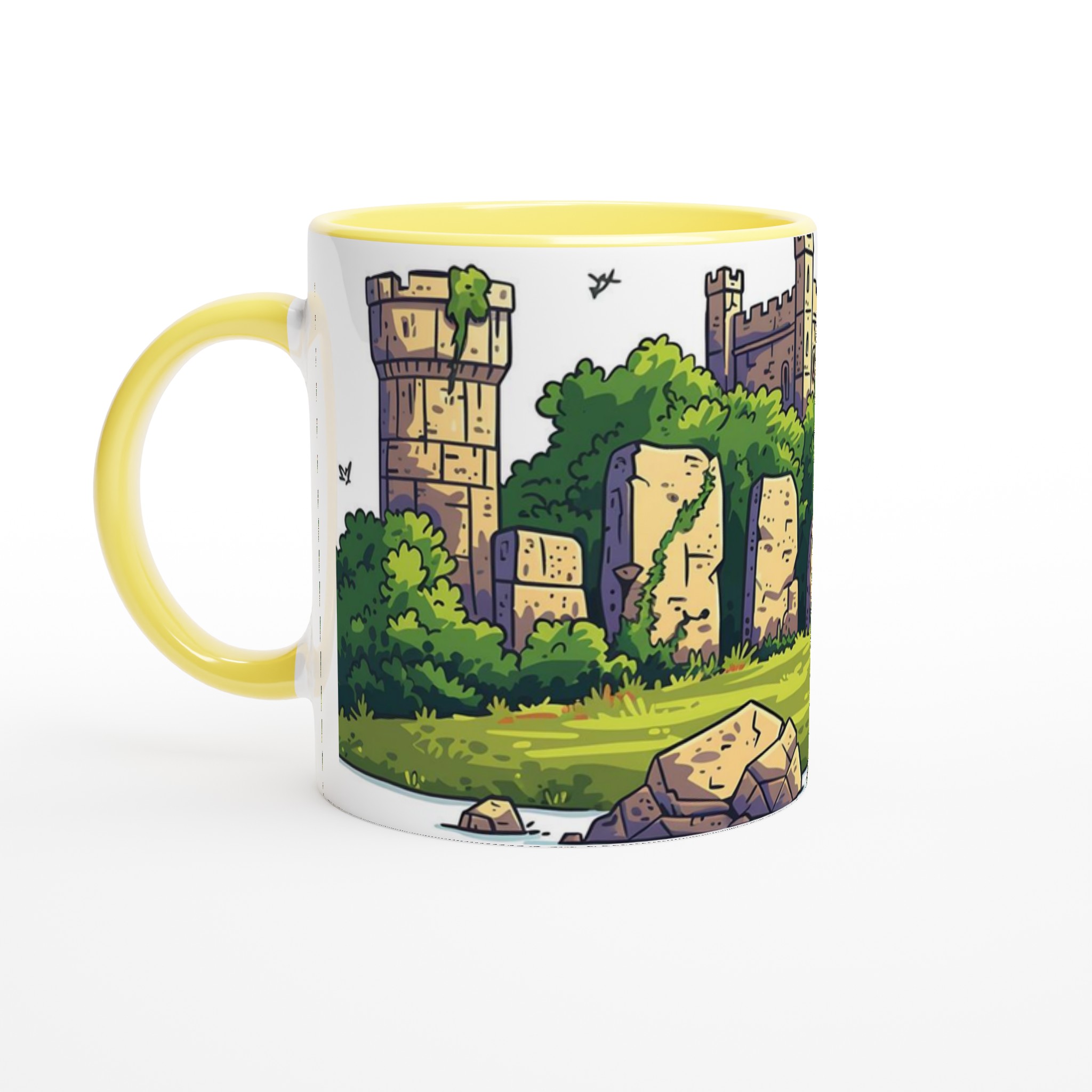 Mystisk slottsö Mugg - Fantasi & Äventyr Kaffemugg i ditt färgval 3 296b098b-3f96-494e-a18a-51367d1d4cda