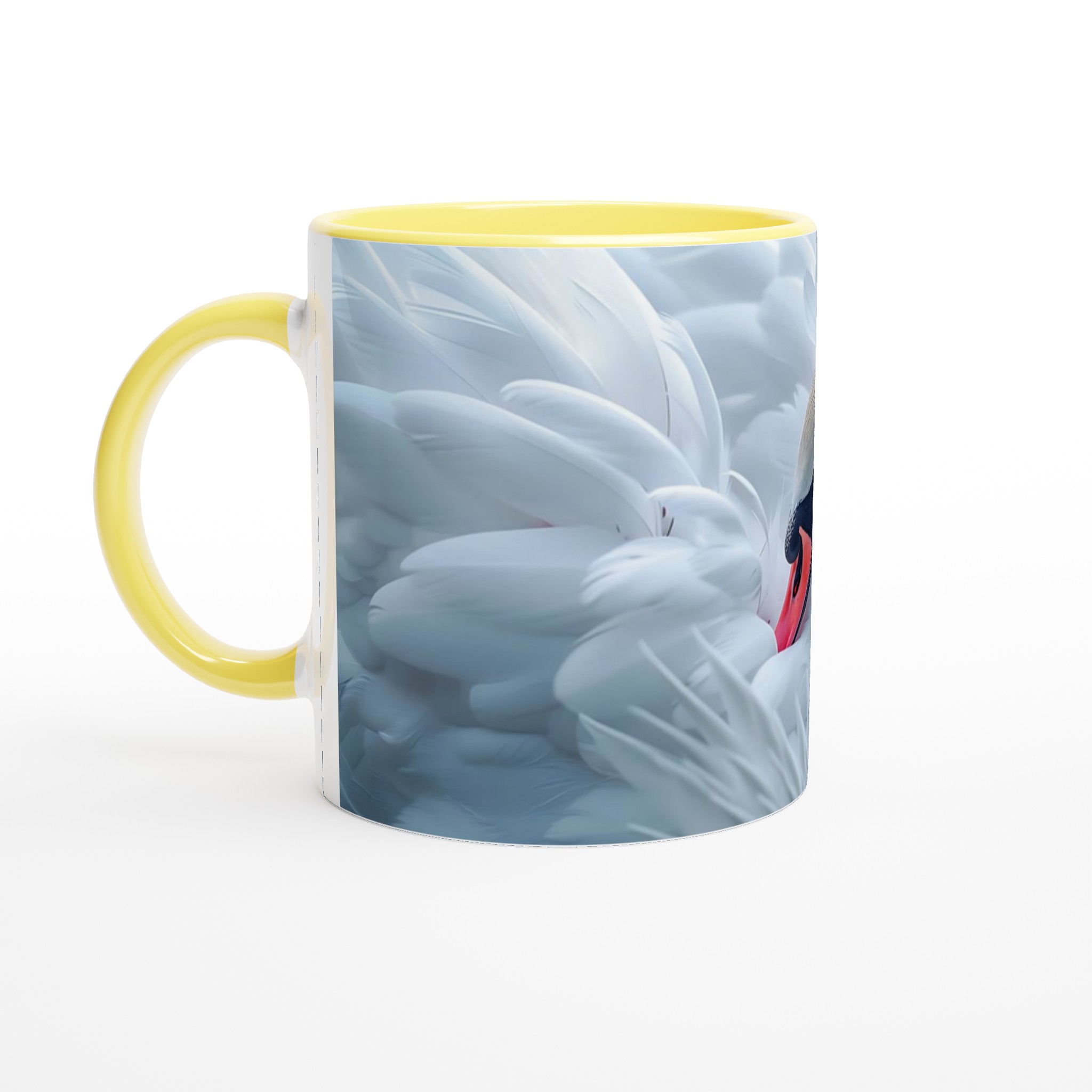 Elegant Svankärlek 11oz Keramisk Mugg – Dröm Dig Bort i Fjädermjuk Perfektion 3 296e8cea-888a-491f-94c5-d64d73fc6790