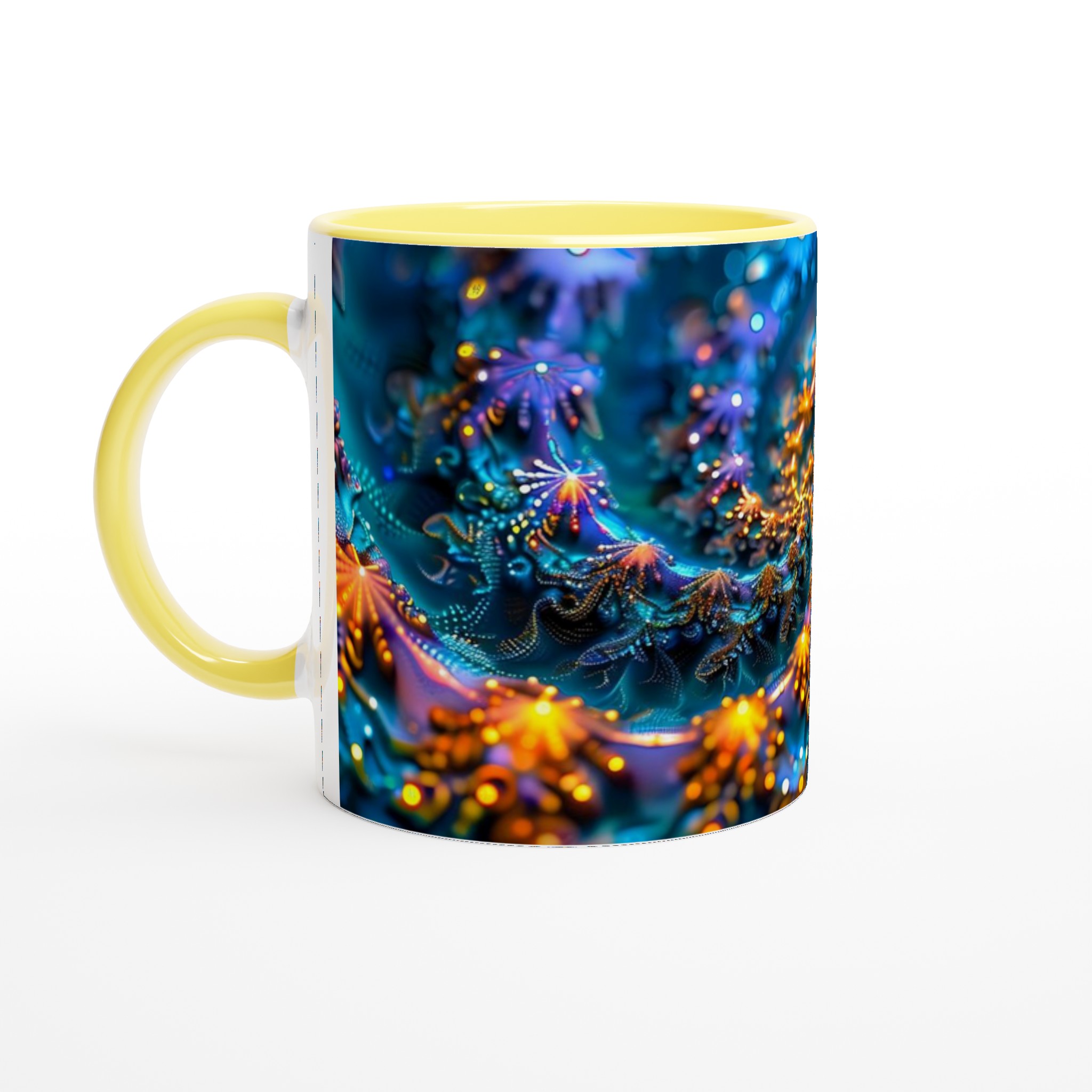 Kosmisk Dans 11oz Keramikmugg – Strålande Fraktal Konst i Din Hand 3 2990b18e-14cb-4f06-b0e7-c15255d34acc