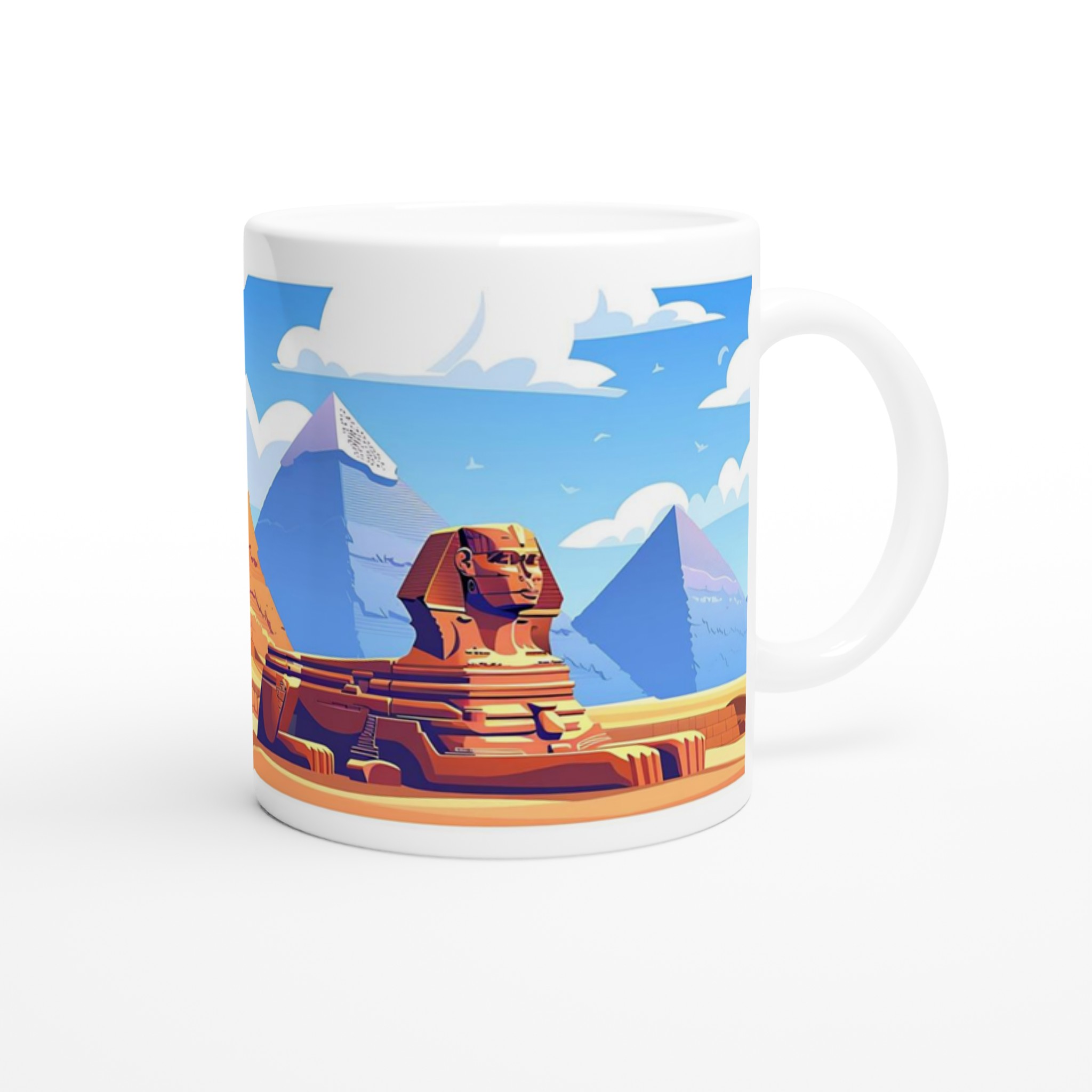 Egyptisk Pyramider & Sfinx Mugg - Klassisk Resedesign i Valfri Keramisk Färg 9 29b510d7-ebd8-426c-8717-2238ac02831c
