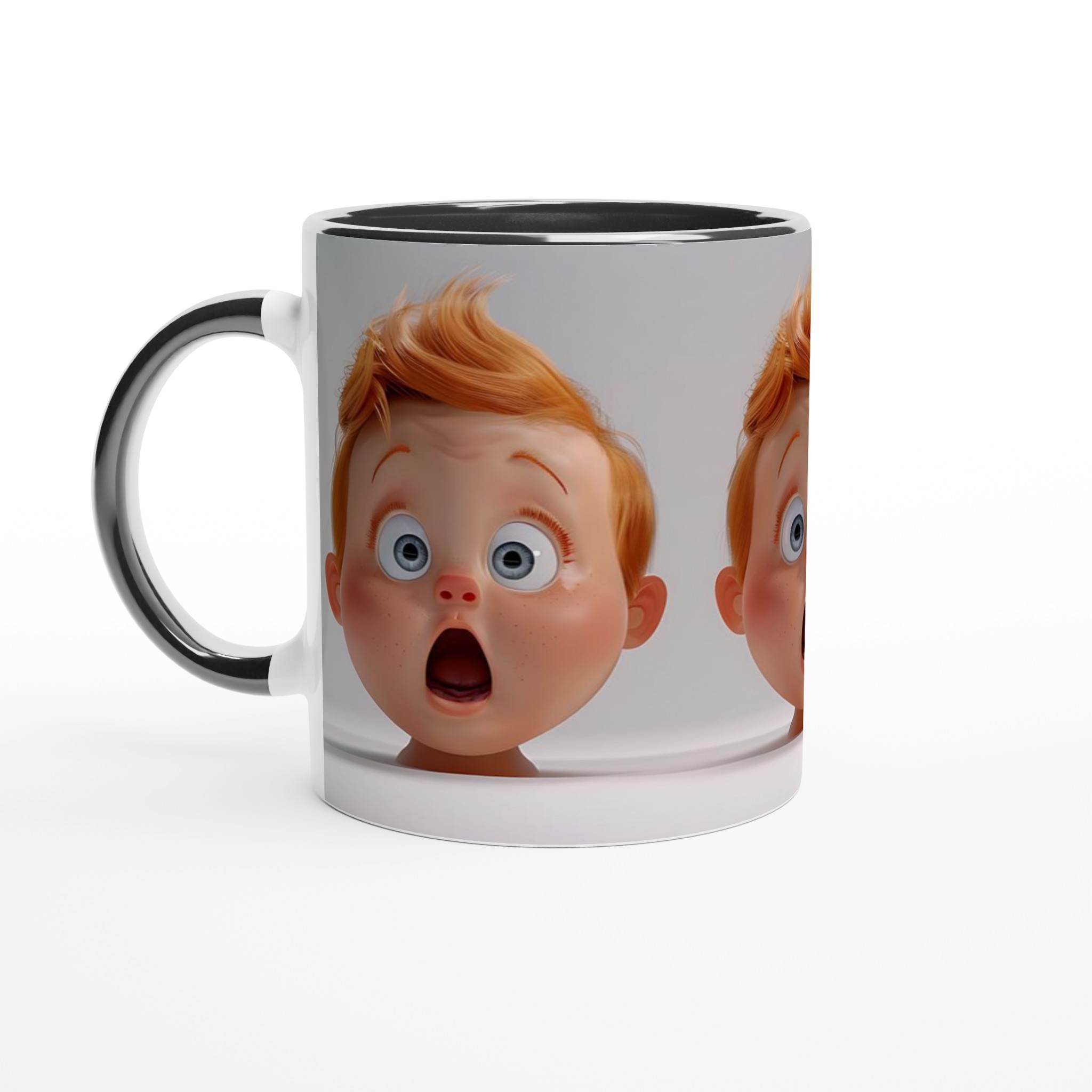 Förvånad Rödlockig Barnmugg – 11oz Keramikmugg i ditt val av 7 livfulla färger! 4 29b83228-f738-4cdf-a163-45dd8738c0f4