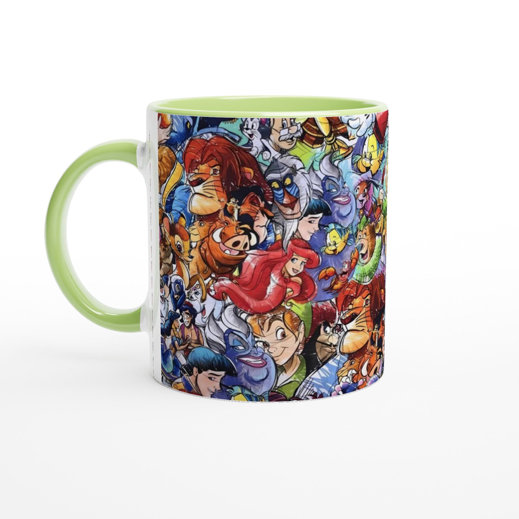 Vit 11oz keramisk mugg med färgstark, ikonisk Disney-karaktärsgalaxi – välj din perfekta färg! 7 29bcfaf2-ff98-43ee-b19f-b27298df2bc5