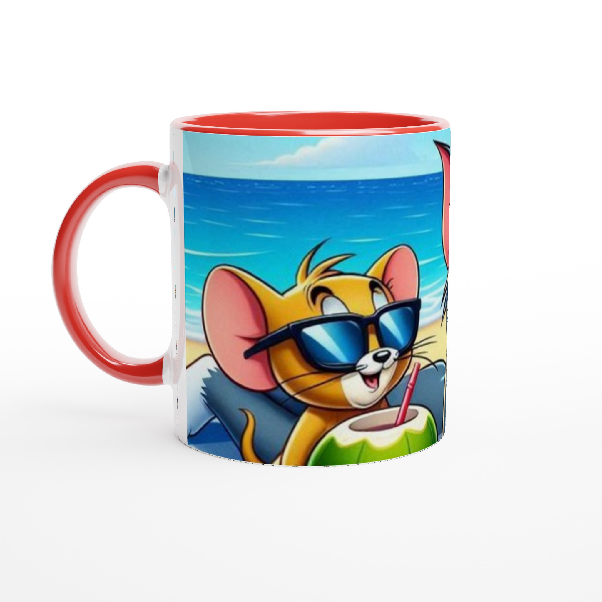 Vit 11oz keramisk mugg med Tom & Jerry – picknick-feeling i sju färgstarka nyanser 5 29e98315-ce37-4d03-9029-69372c1cf9f5