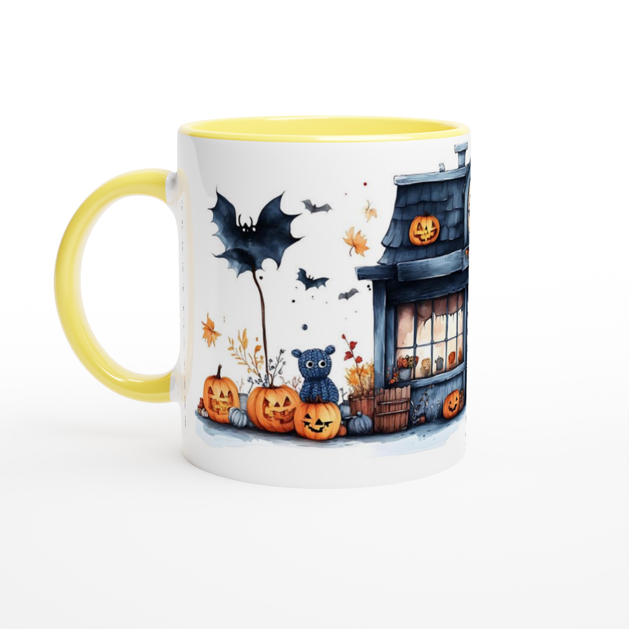 Mysig Halloween Mugg – Spöklikt Huset & Pumpor för Skrämmande Goda Drycker 3 29eba2b2-4682-425e-86b8-3b6d0eb3aea7