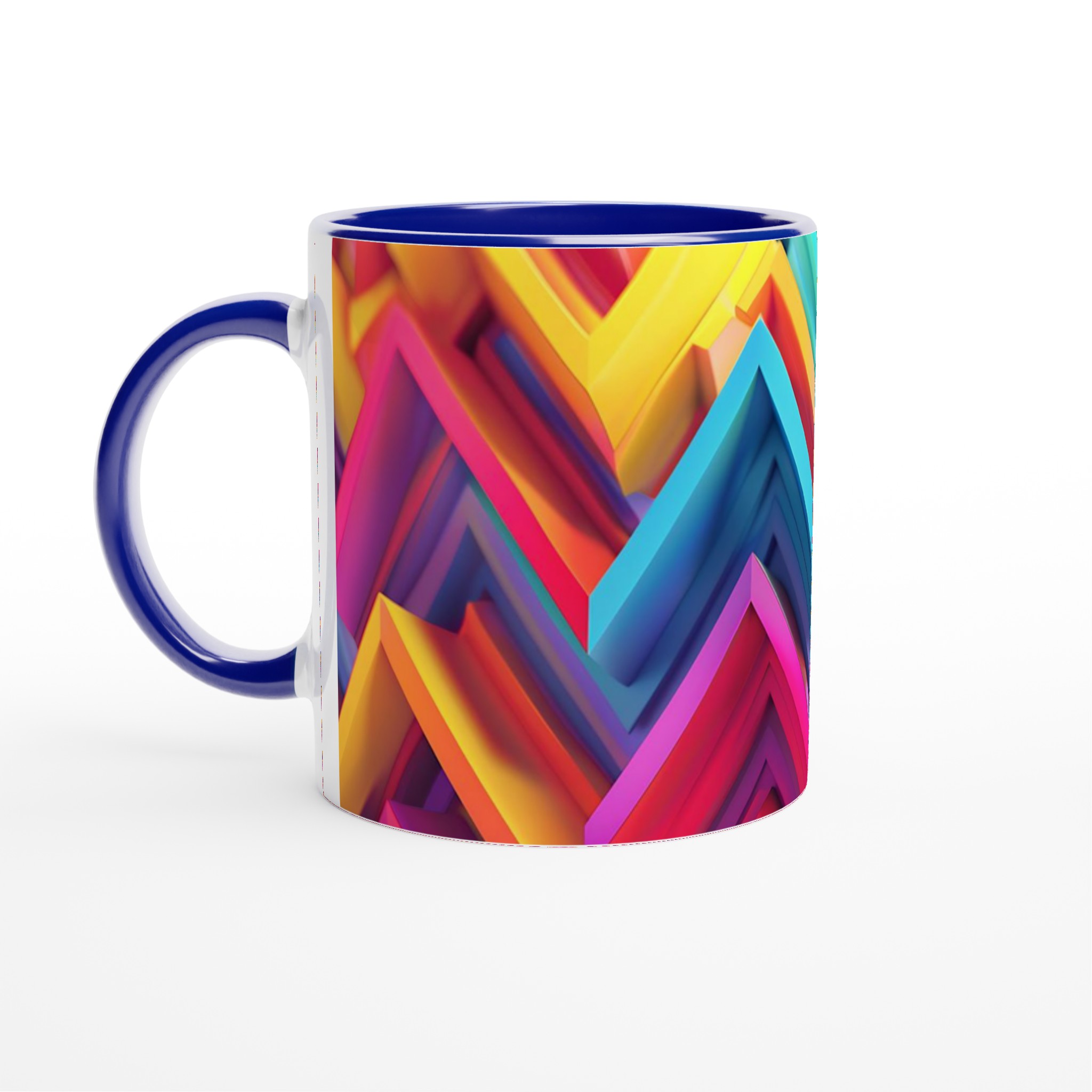 Abstrakt Chevron Keramikmugg - 11oz, Levande Färgval 2 2a2228c2-4edb-4961-abc8-71391079d921
