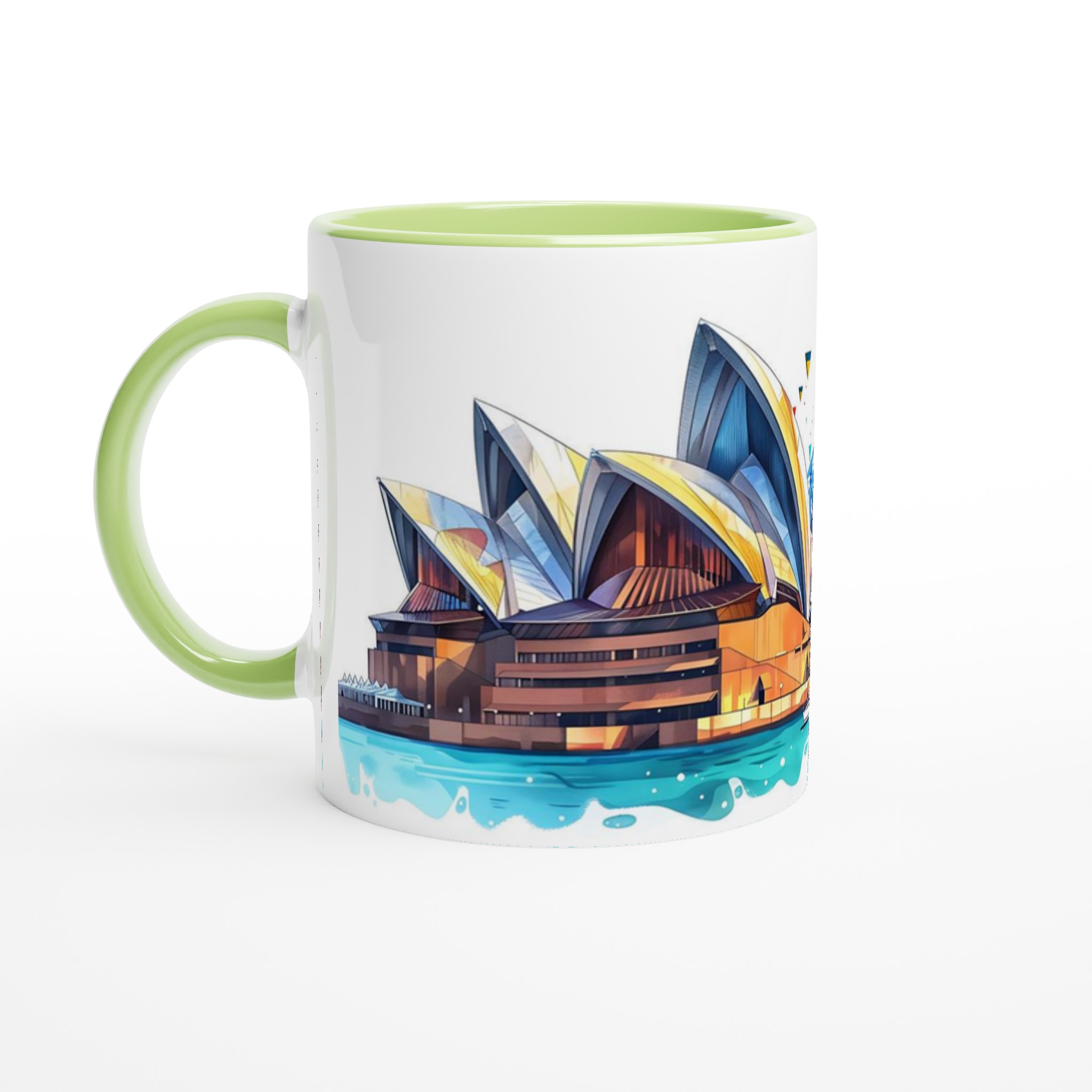 Sydney Opera House & Harbour Bridge Keramikmugg - Livfull Akvarellkonst i Valfri Färg 7 2a2bd422-b3a1-44f4-8119-3e9d747187ac