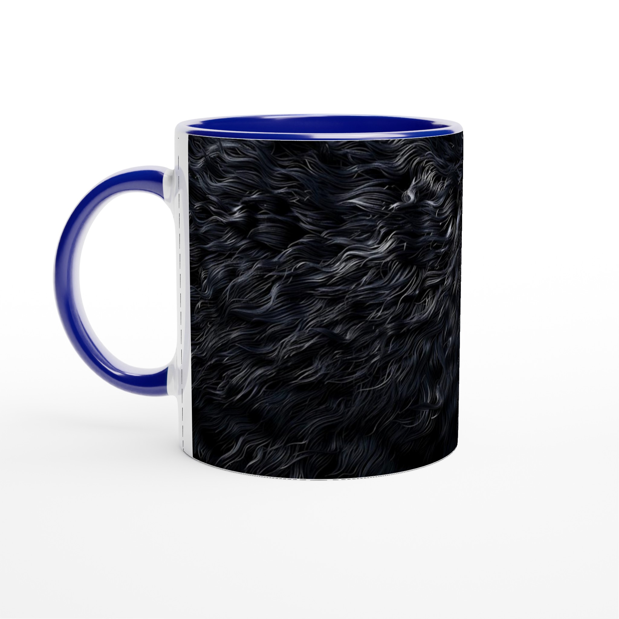 Vit 11oz Keramisk Mugg med Elegant Svart Struktur i Din Favoritfärg 2 2a3a1ae8-5585-4747-adb8-d11ea38ff3dd