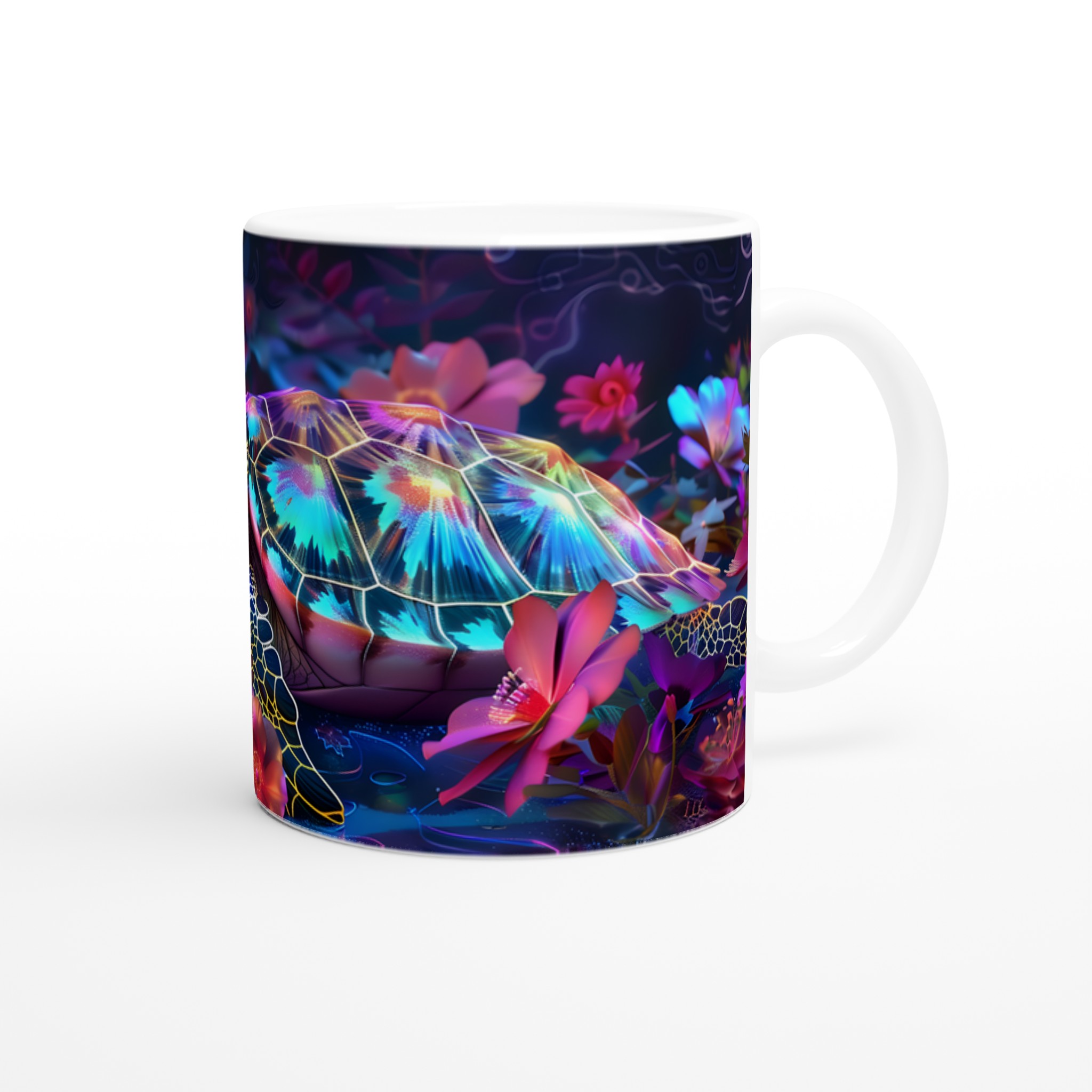 Neon Turtle Dream 11oz Keramikmugg – Färgstark Konst för Din Fikastund i Sju Nyanser 9 2a4c9e79-55c8-4d7d-84a5-a7482febb507